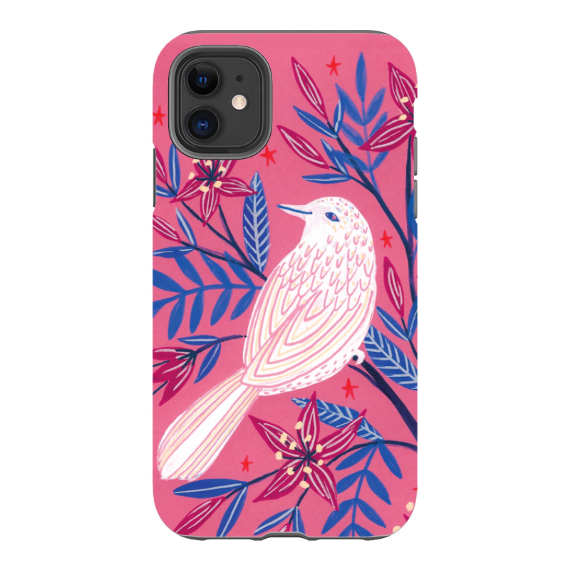 iPhone Tough Case - Pink Bird By Lee Foster Wilson