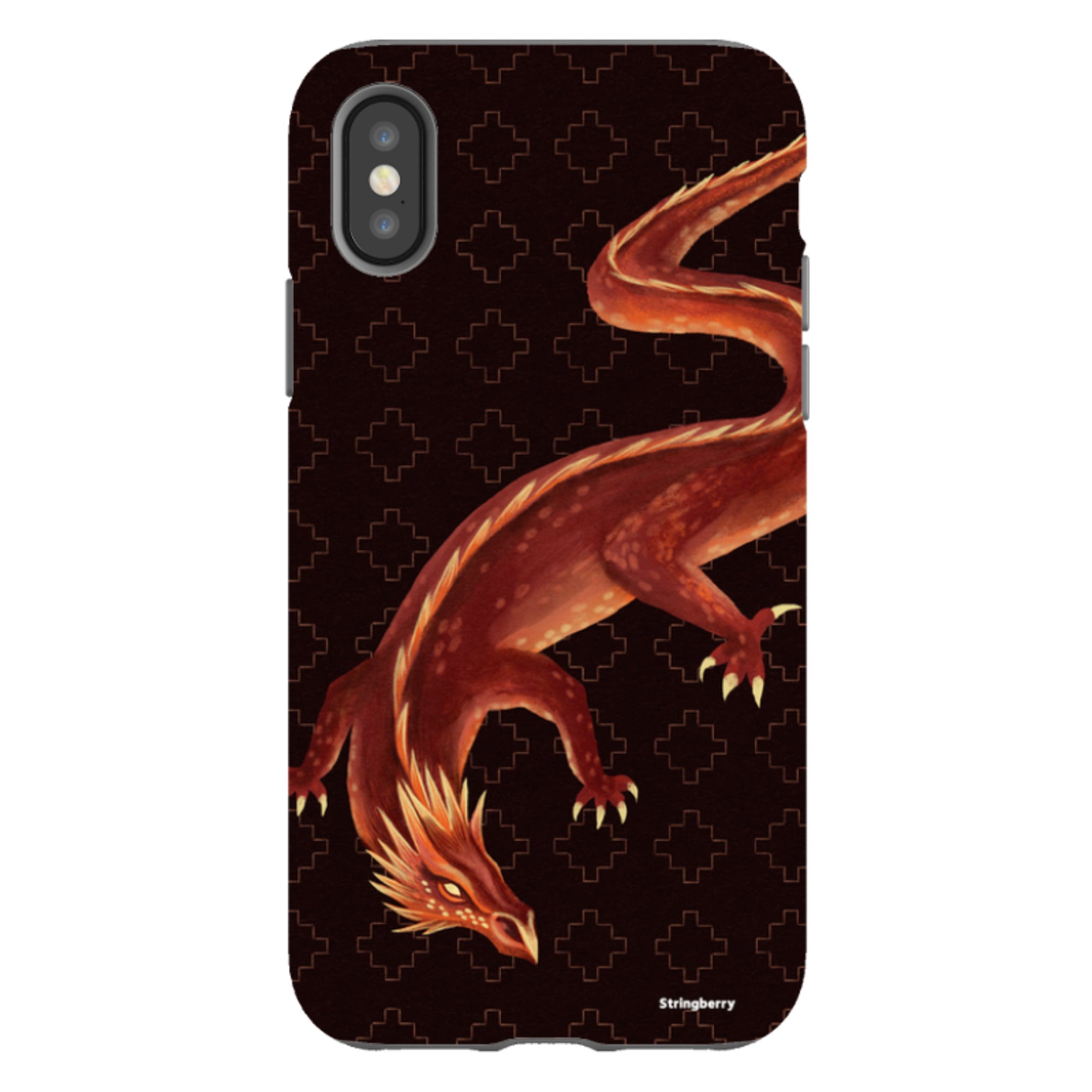 iPhone Tough Case - Beowulf Dragon By Anna Stead