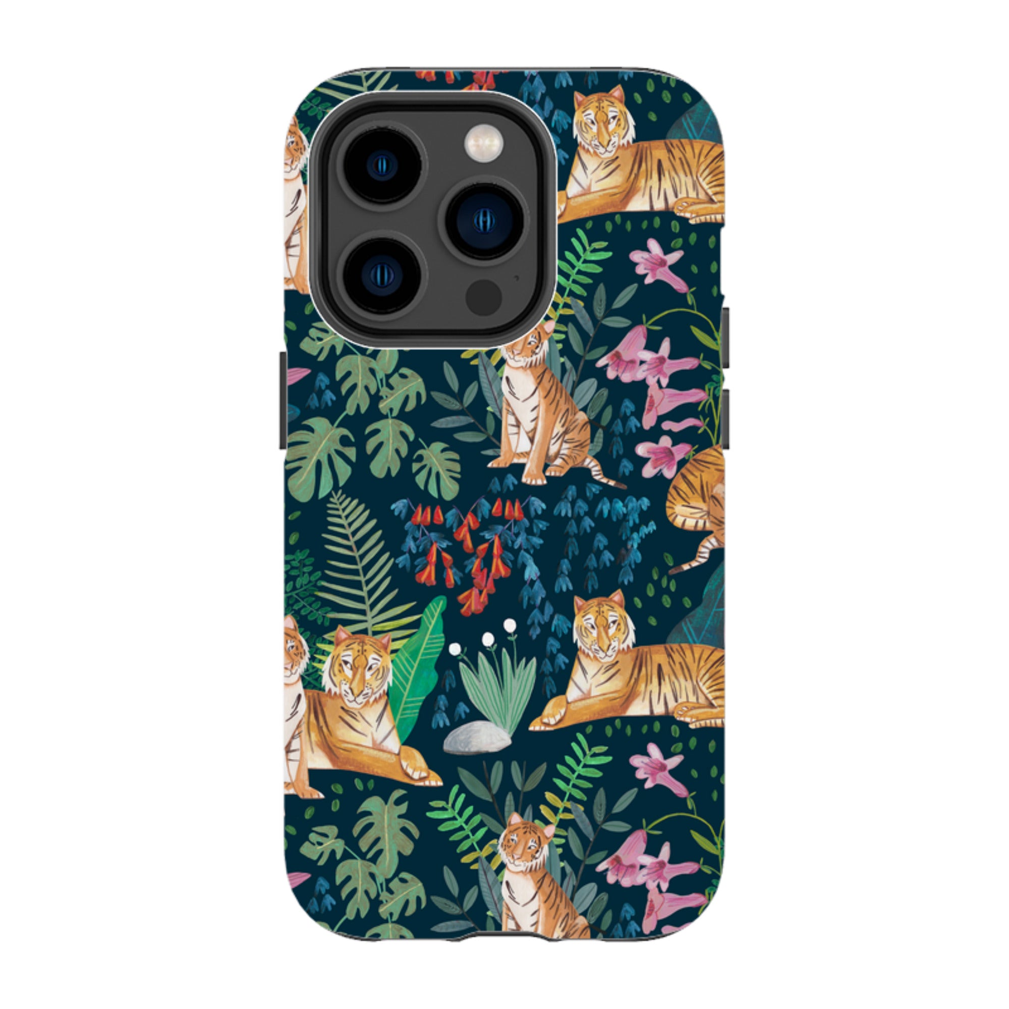 iPhone MagSafe Tough Case -  Tiger Pattern II By Caroline Bonne Muller