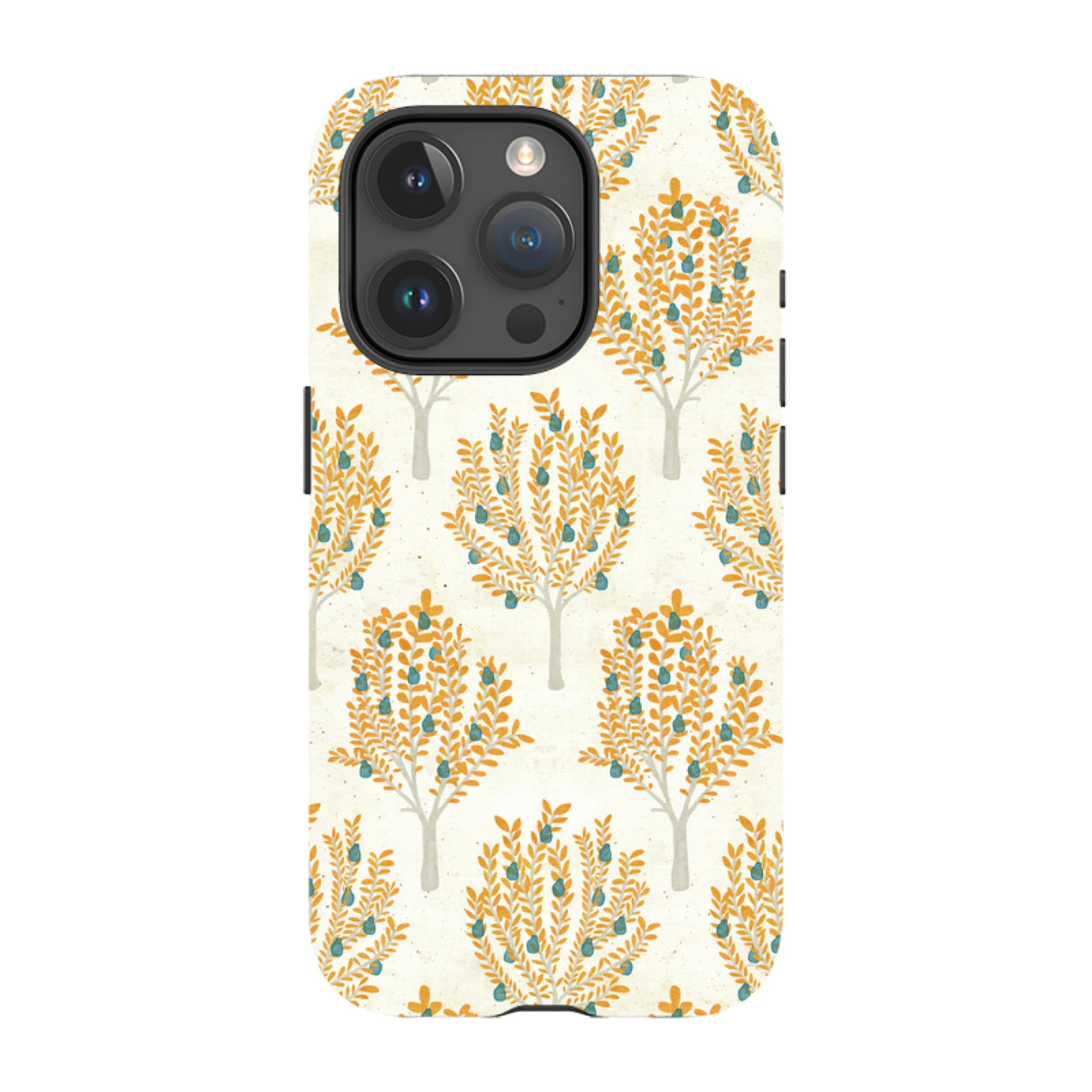 iPhone MagSafe Tough Case - Pear Trees Cream By Katherine Quinn