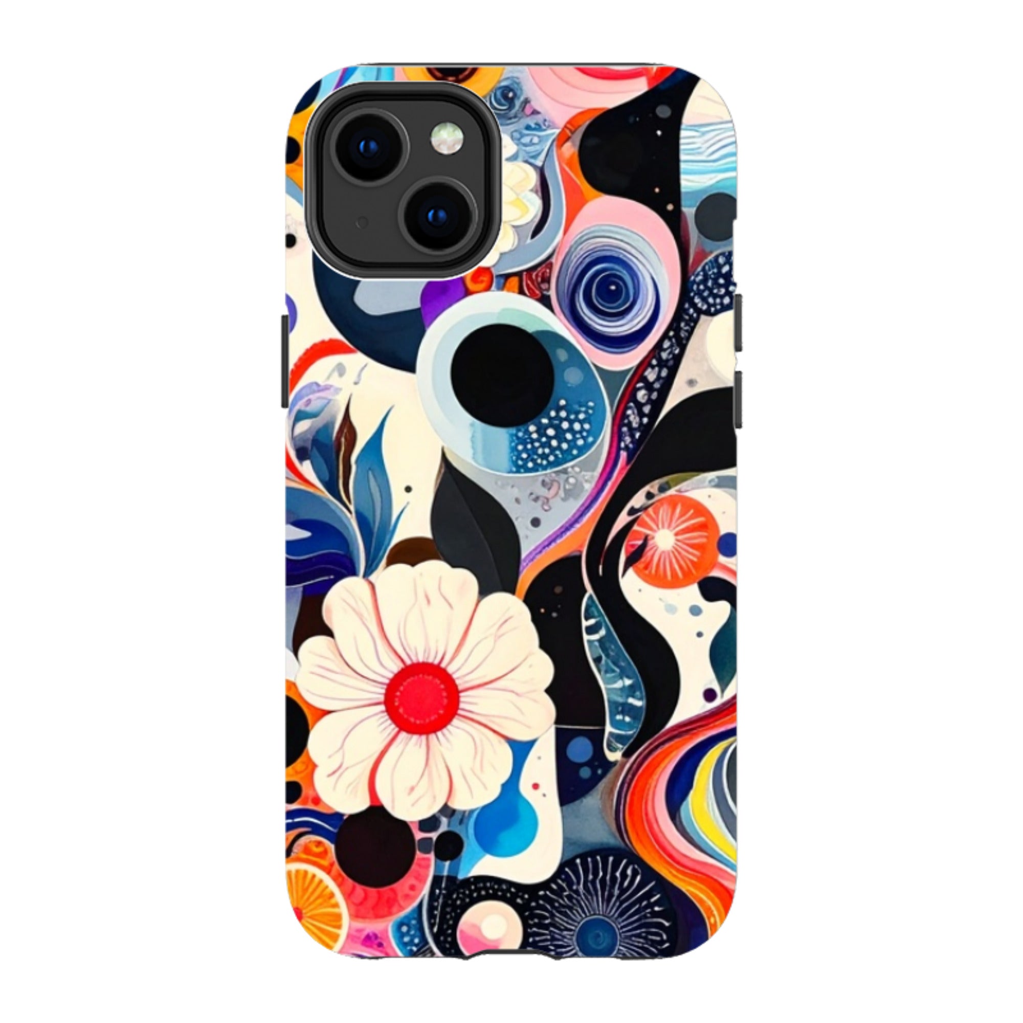 iPhone Tough Case - Floral Marble