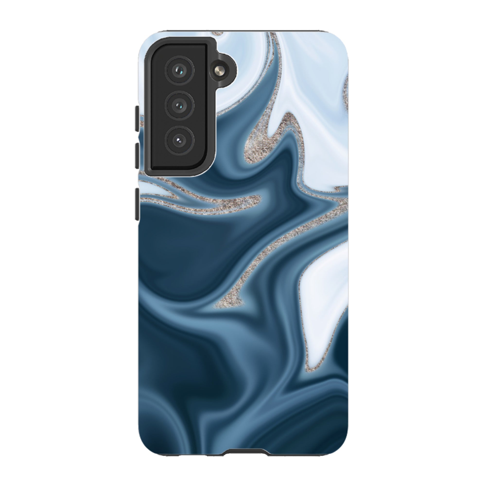 Samsung Tough Case - Blue Ice (case does not glitter)