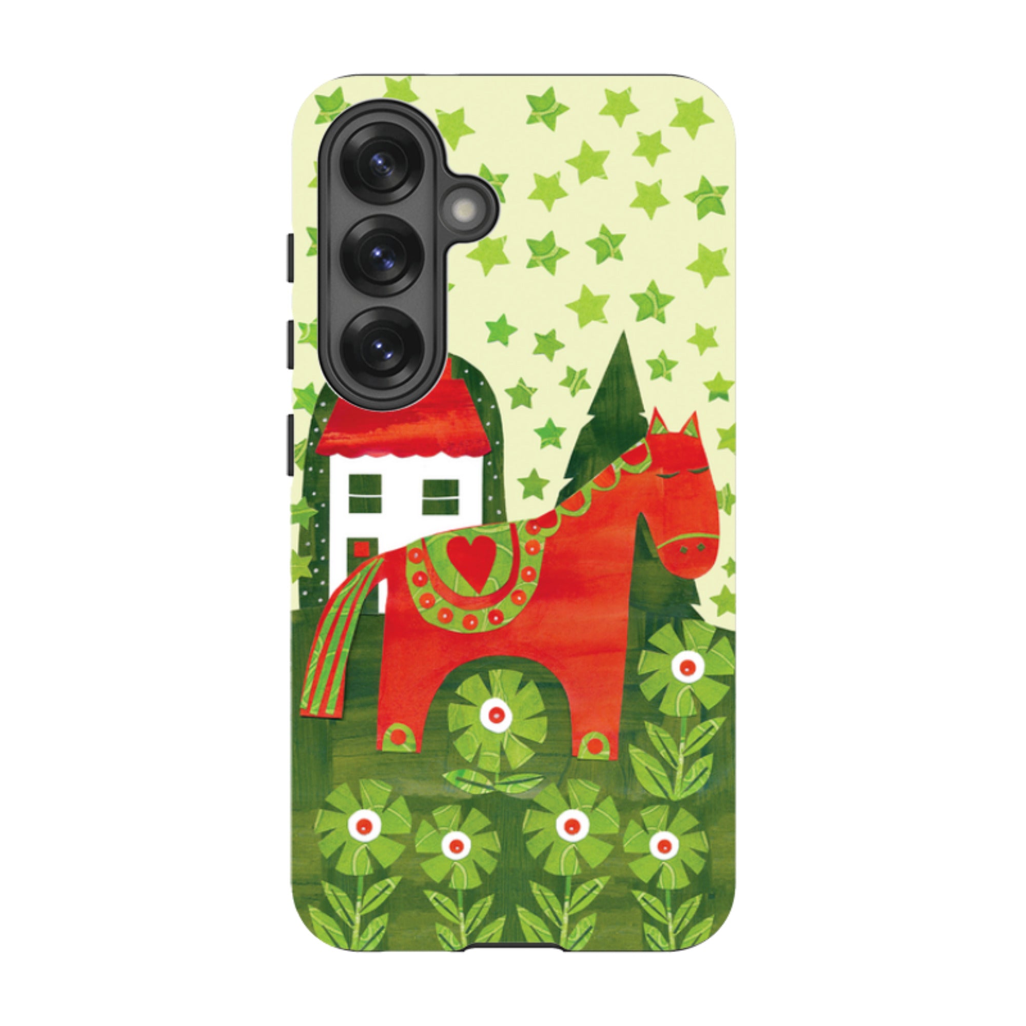 Samsung Tough Case - Red Dala Horse By Tracey English