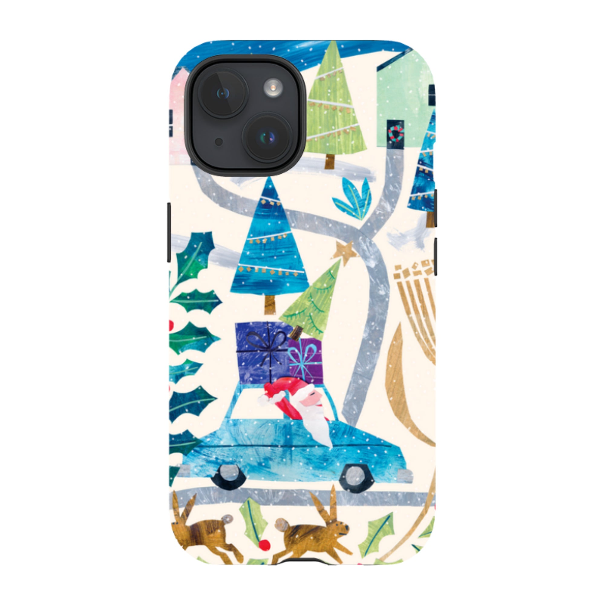 iPhone Tough Case - Santa Driving Home By Tracey English