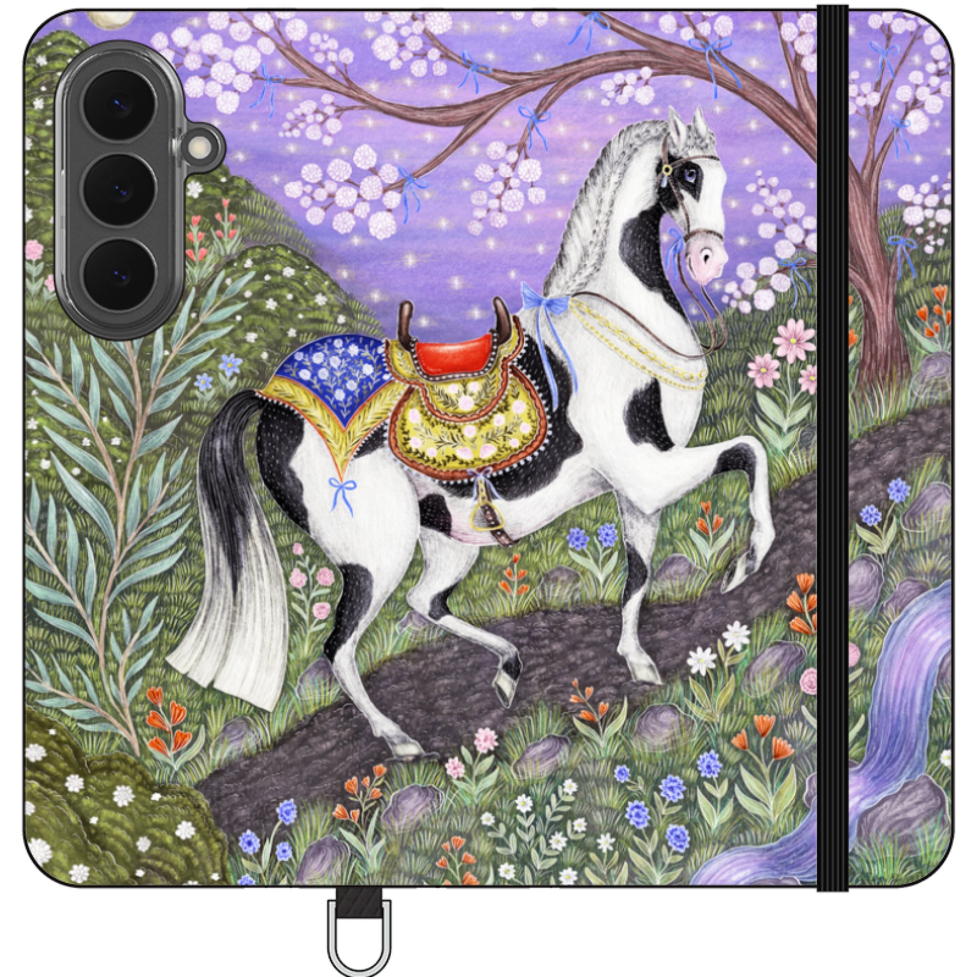 Sunset Steed Wallet Case By Catherine Rowe