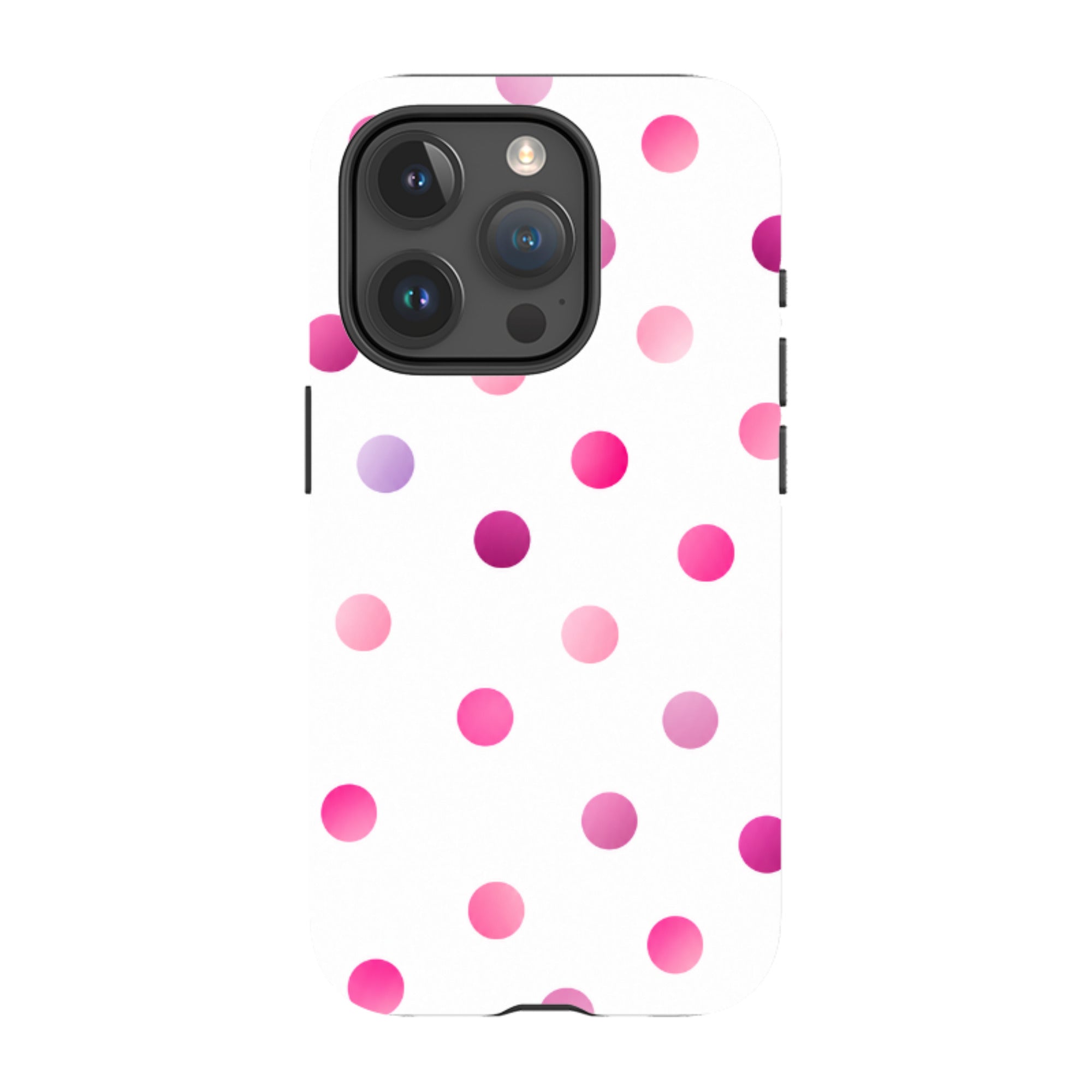 iPhone MagSafe Tough Case - Pink Polka Dot