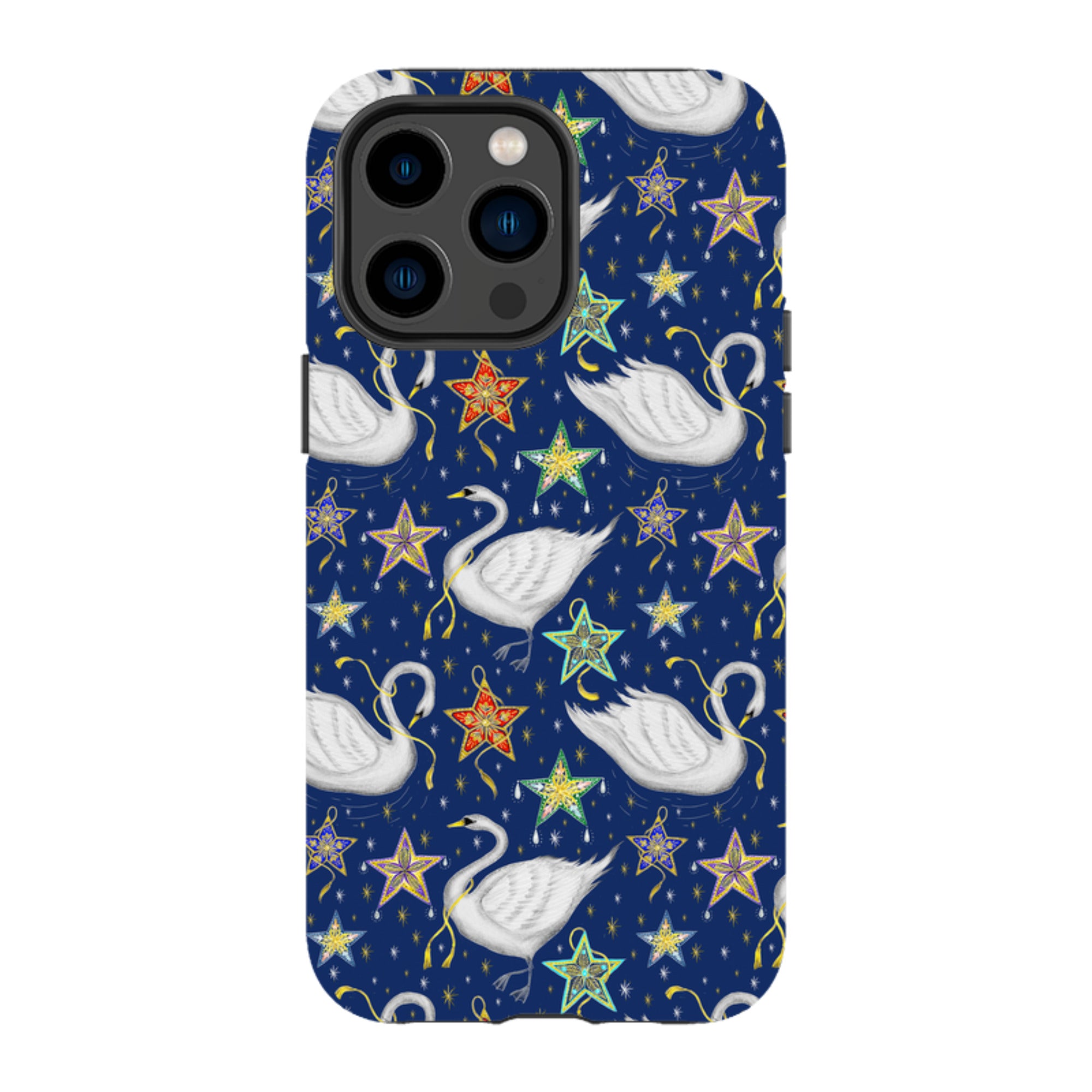iPhone Tough Case - Swan Pattern By Catherine Rowe
