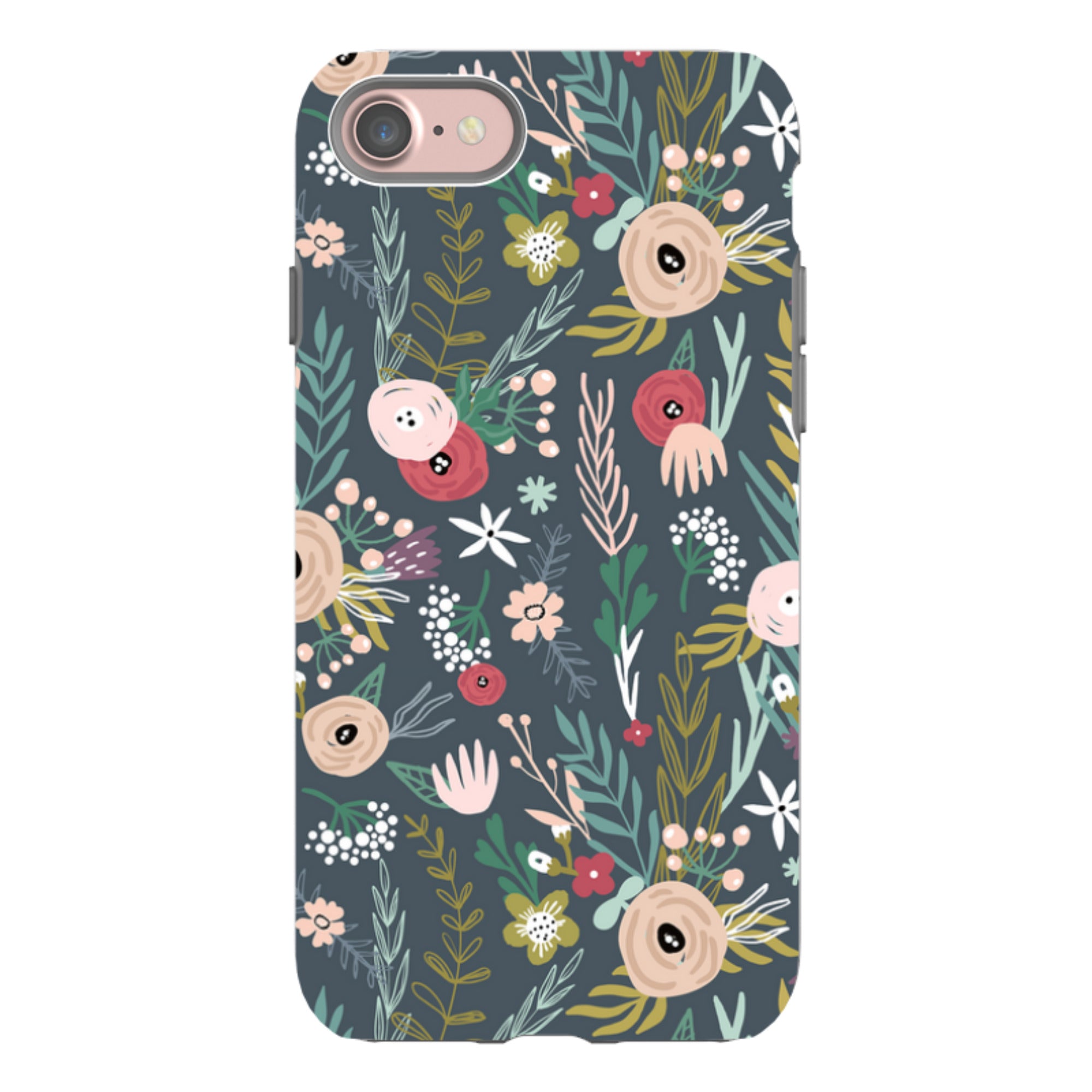 iPhone Tough Case - Winter Scandi Floral
