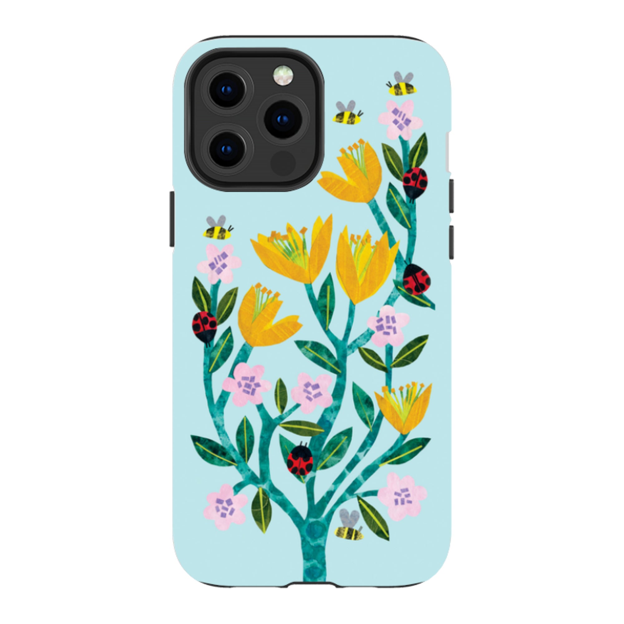 iPhone Tough Case - Blossoms And Ladybirds By Tracey English