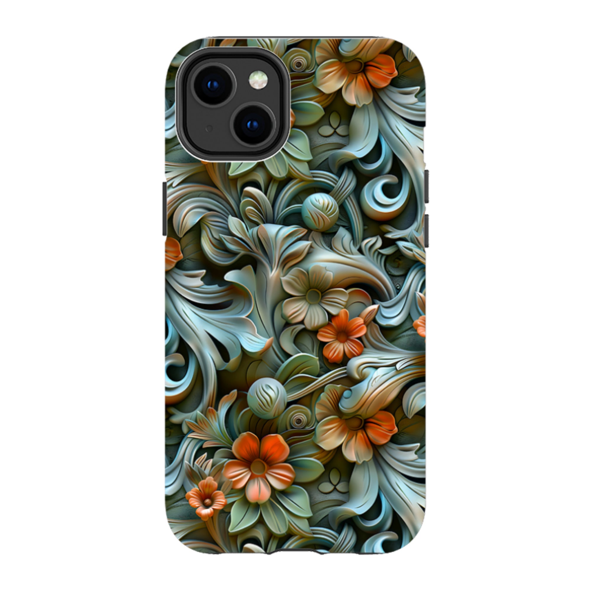 iPhone Tough Case -Clover Floral