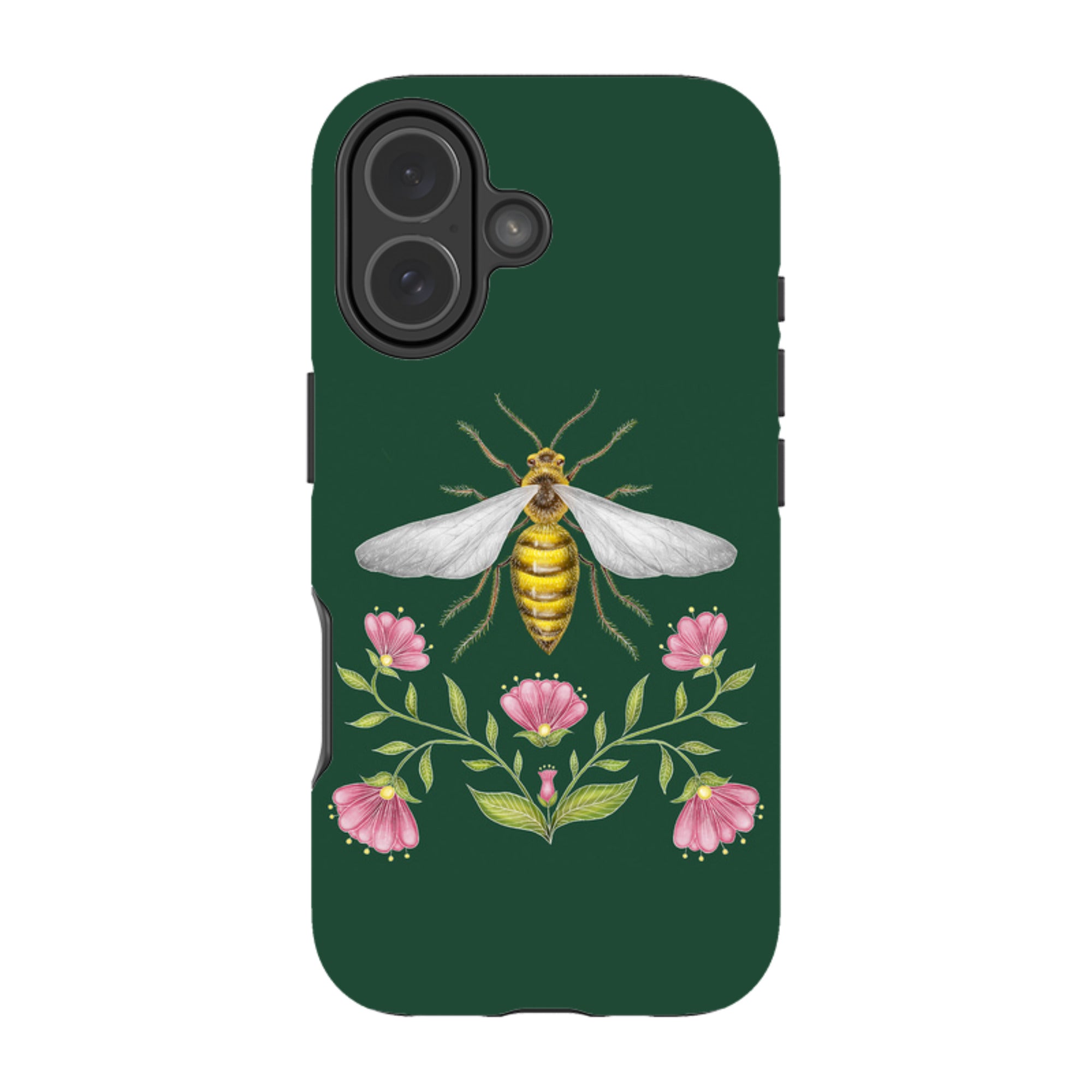 iPhone Tough Case - Wings Of Freedom Emerald By Catherine Rowe