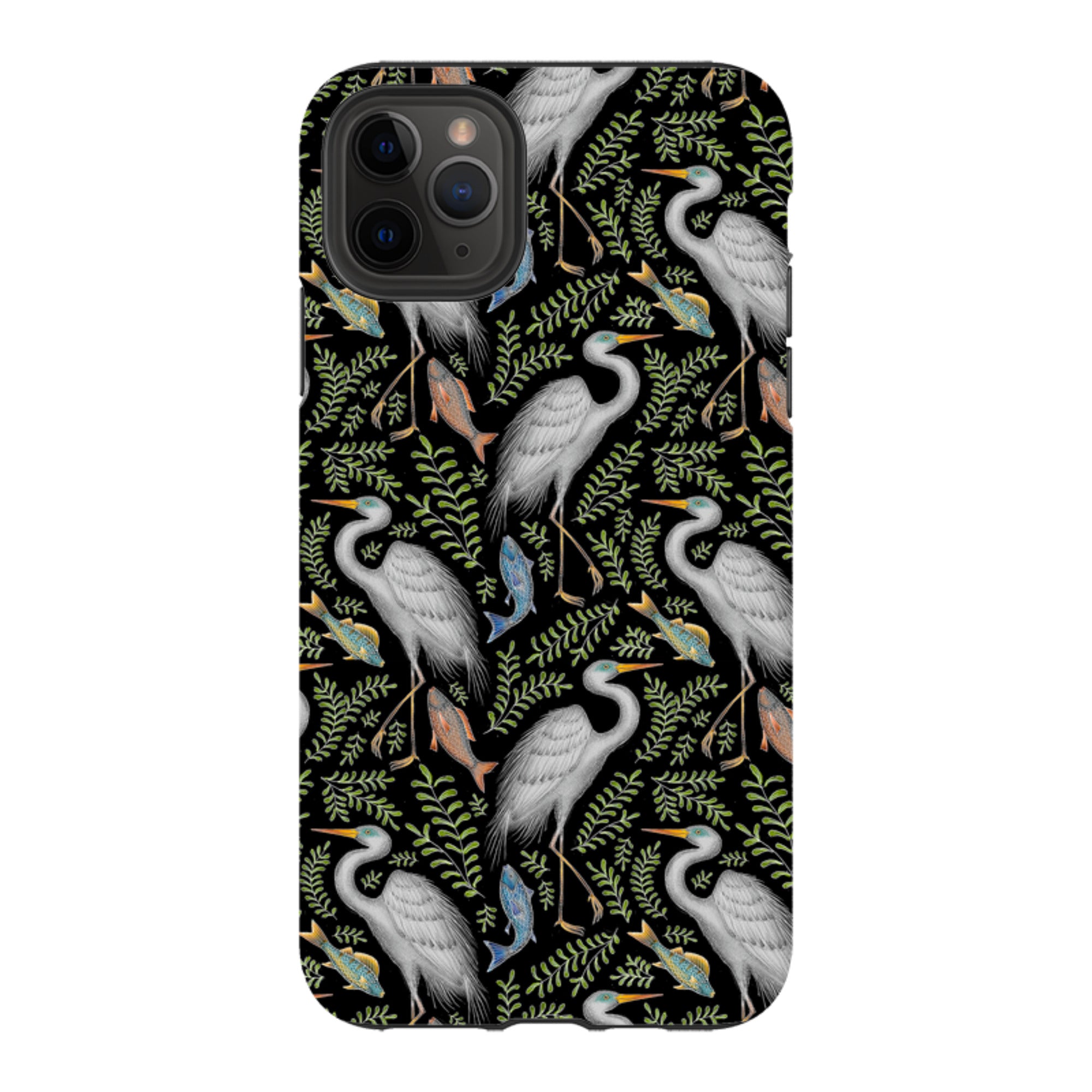 iPhone Tough Case - Egret Pattern By Catherine Rowe