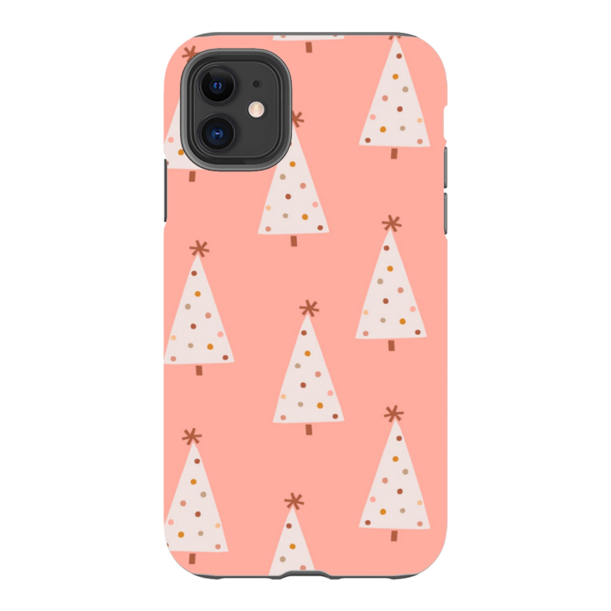 iPhone Tough Case - Pink Xmas Trees