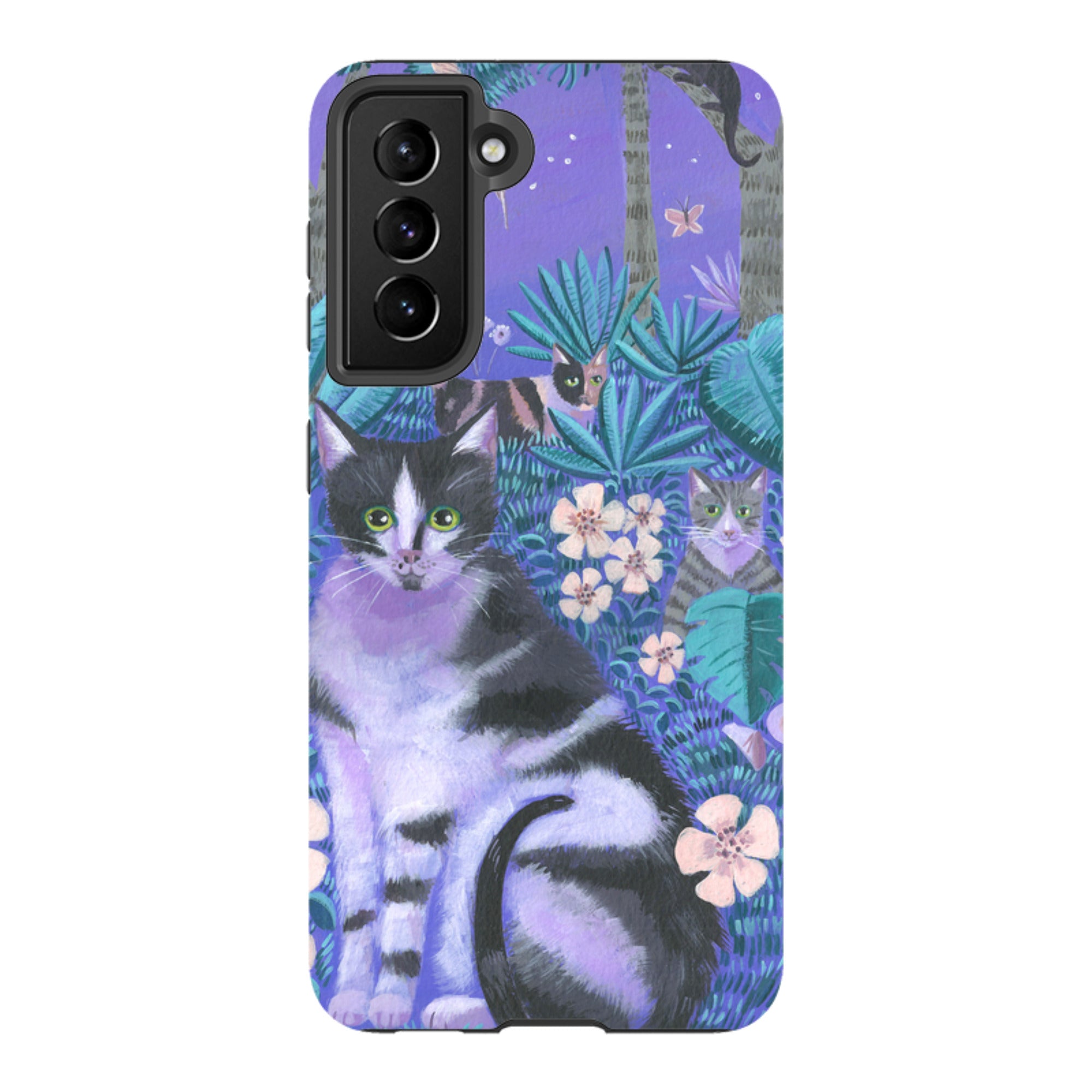 Samsung Tough Case - Night Cats 2 By Mary Stubberfield