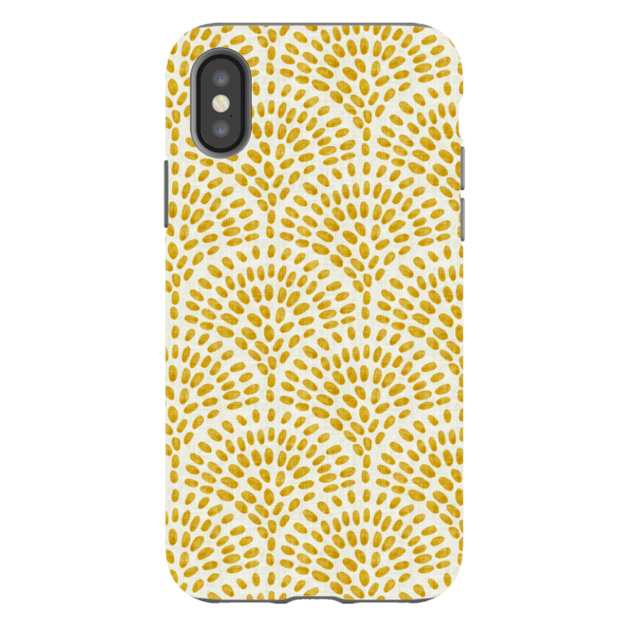 iPhone Tough Case - Scallop - Mustard By Katherine Quinn