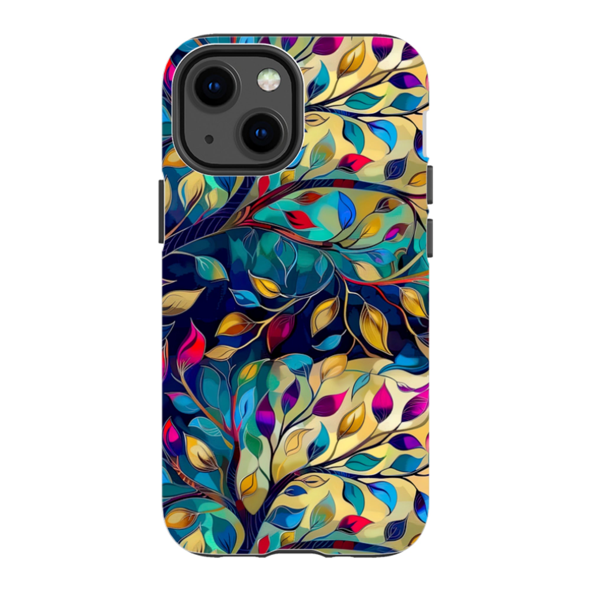 iPhone Case - Teal Leaves