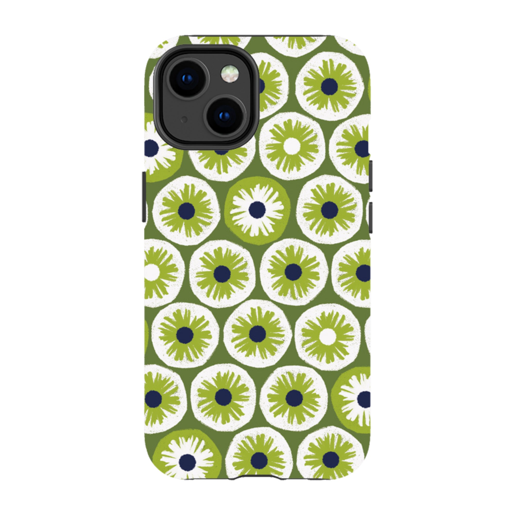 iPhone Tough Case - Penny Flowers Green By Ali Brookes