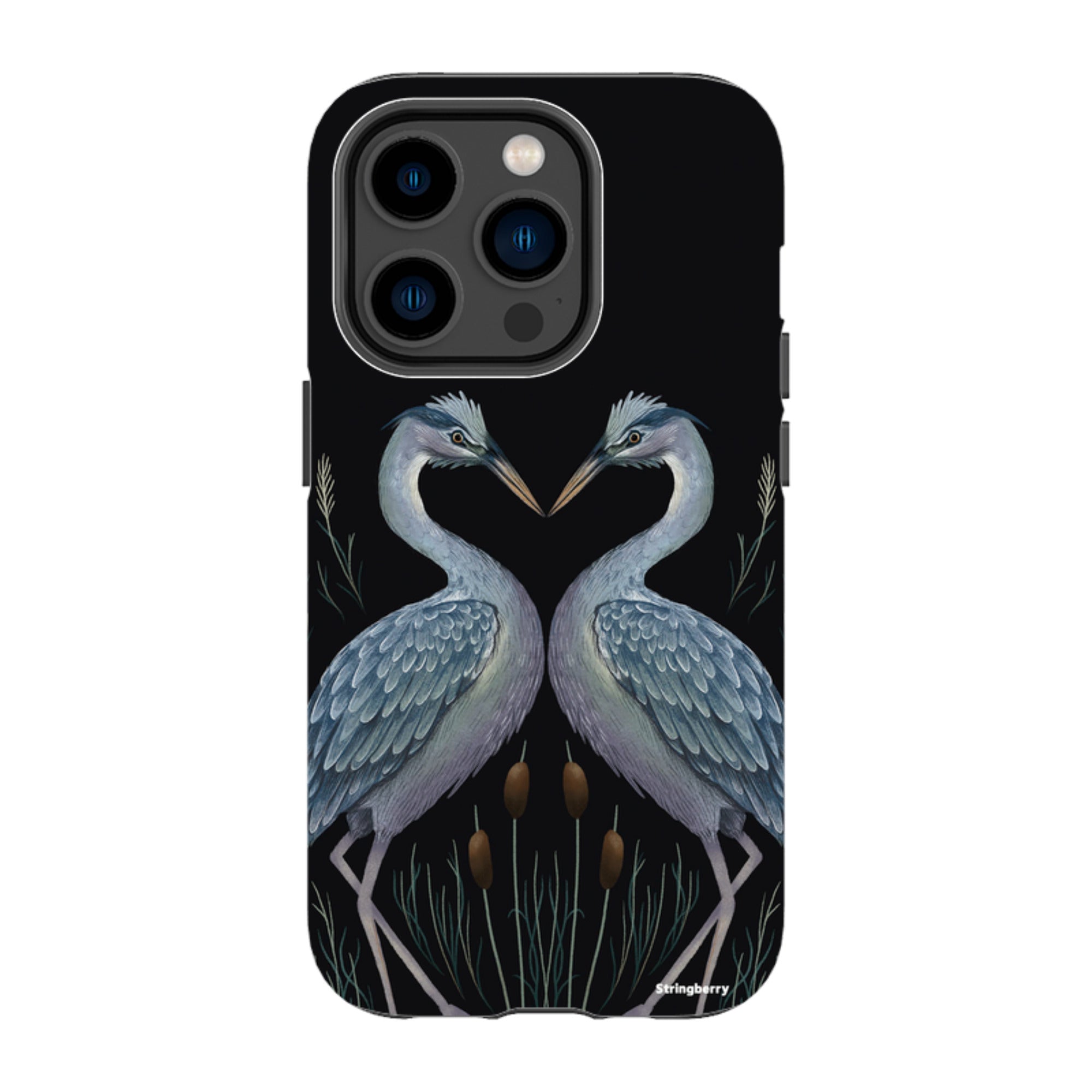 iPhone MagSafe Tough Case - Heron Pair By Anna Stead