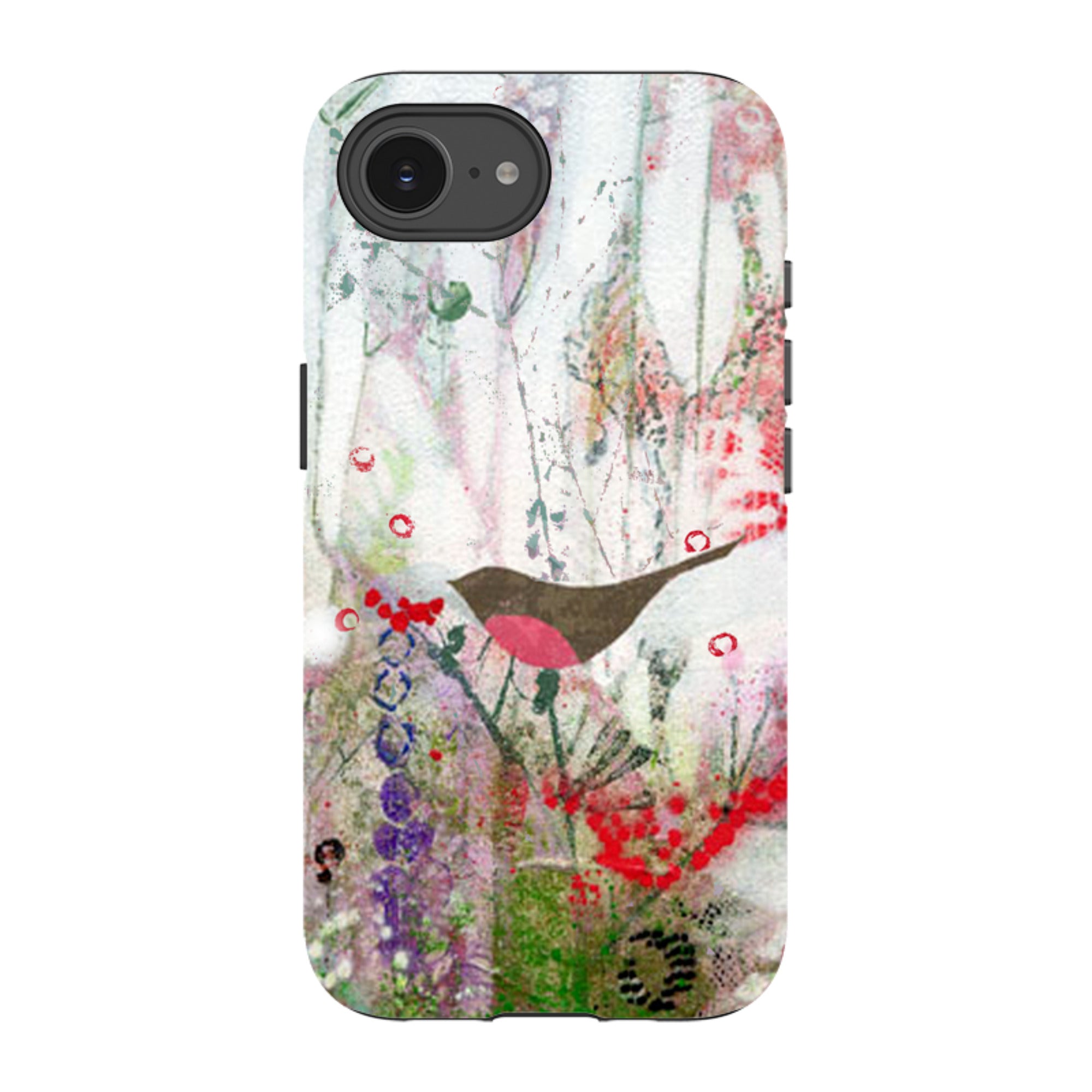 iPhone Tough Case - Robin And Berries By Tiffany Lynch