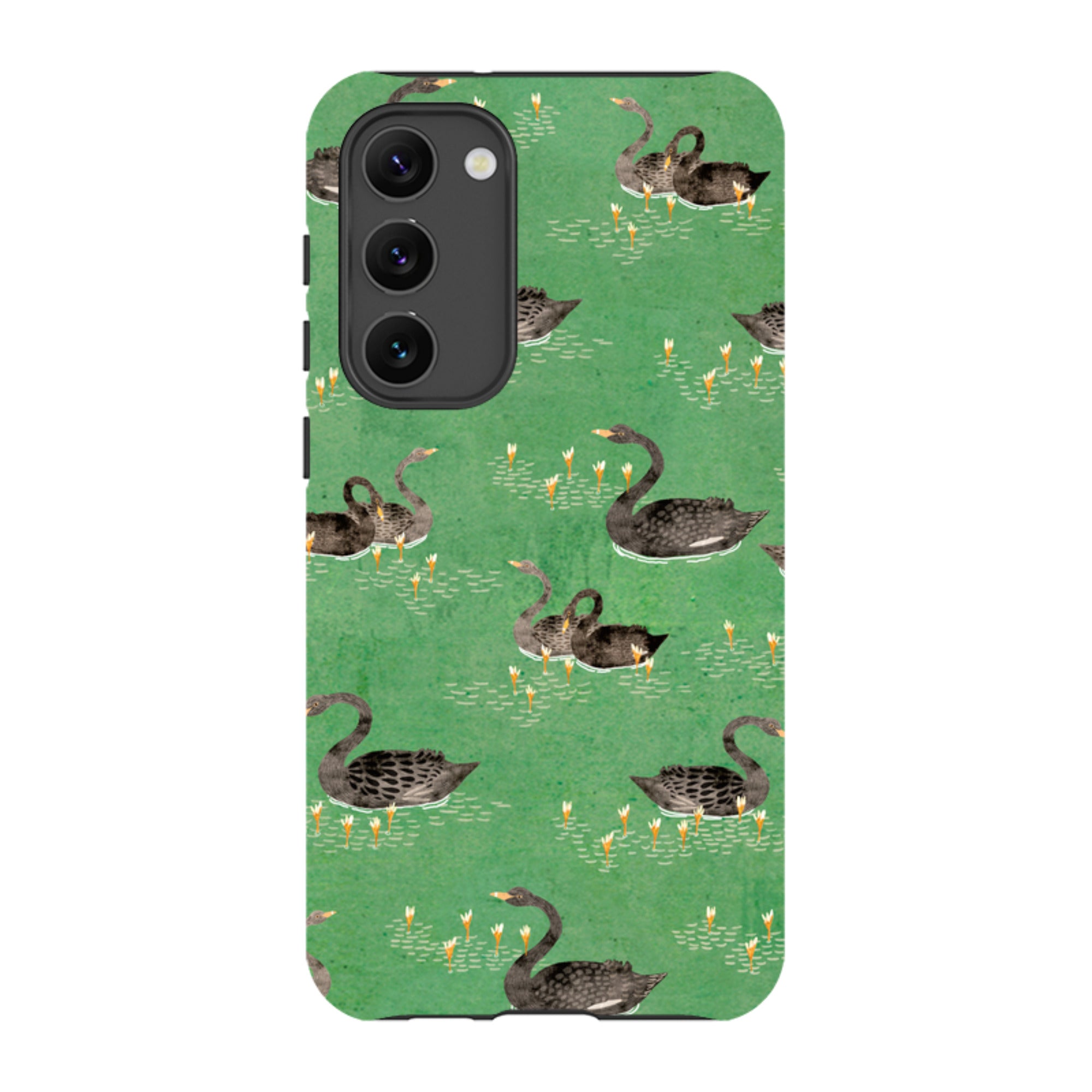 Samsung Tough Case - Swans Green By Katherine Quinn