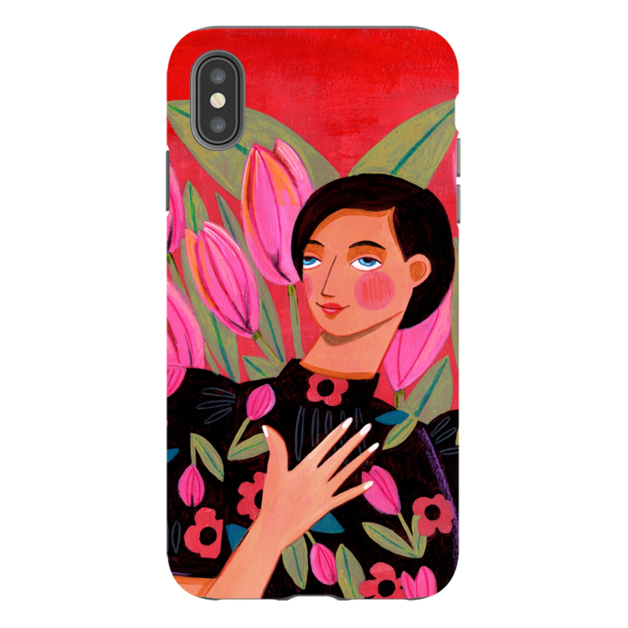 iPhone Tough Case - Tulip Woman By Caroline Bonne Muller