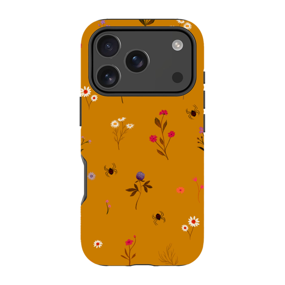 iPhone Tough Case - Florals and Spiders - Spice By Katherine Quinn