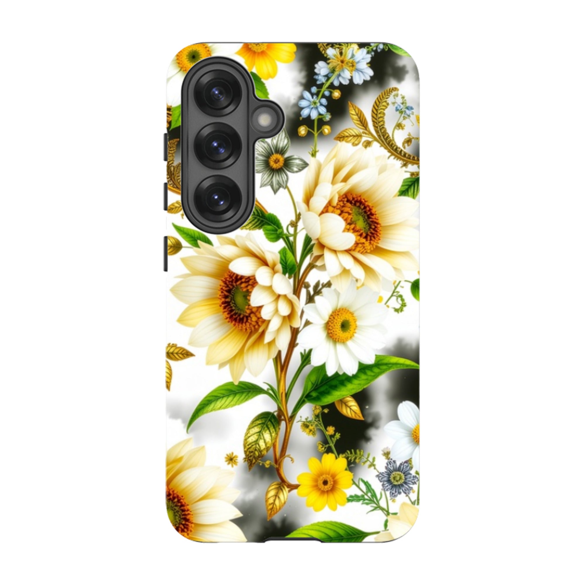 Samsung Tough  Case - Gold Flowers