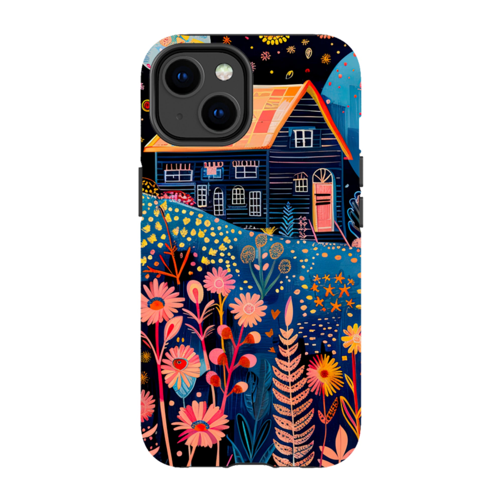 iPhone MagSafe Tough Case - Folk Art House V