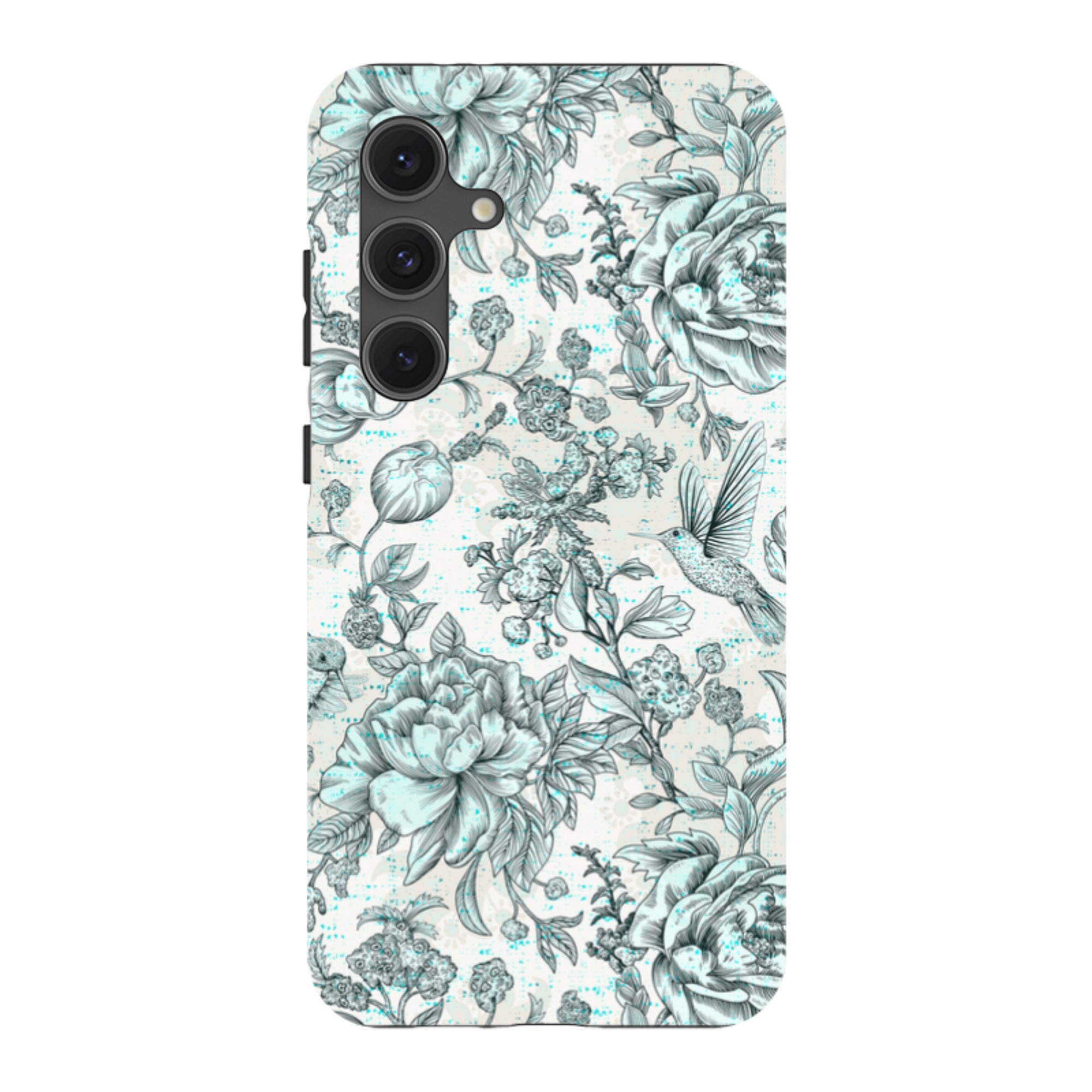 Samsung Tough Case - Blue peonies