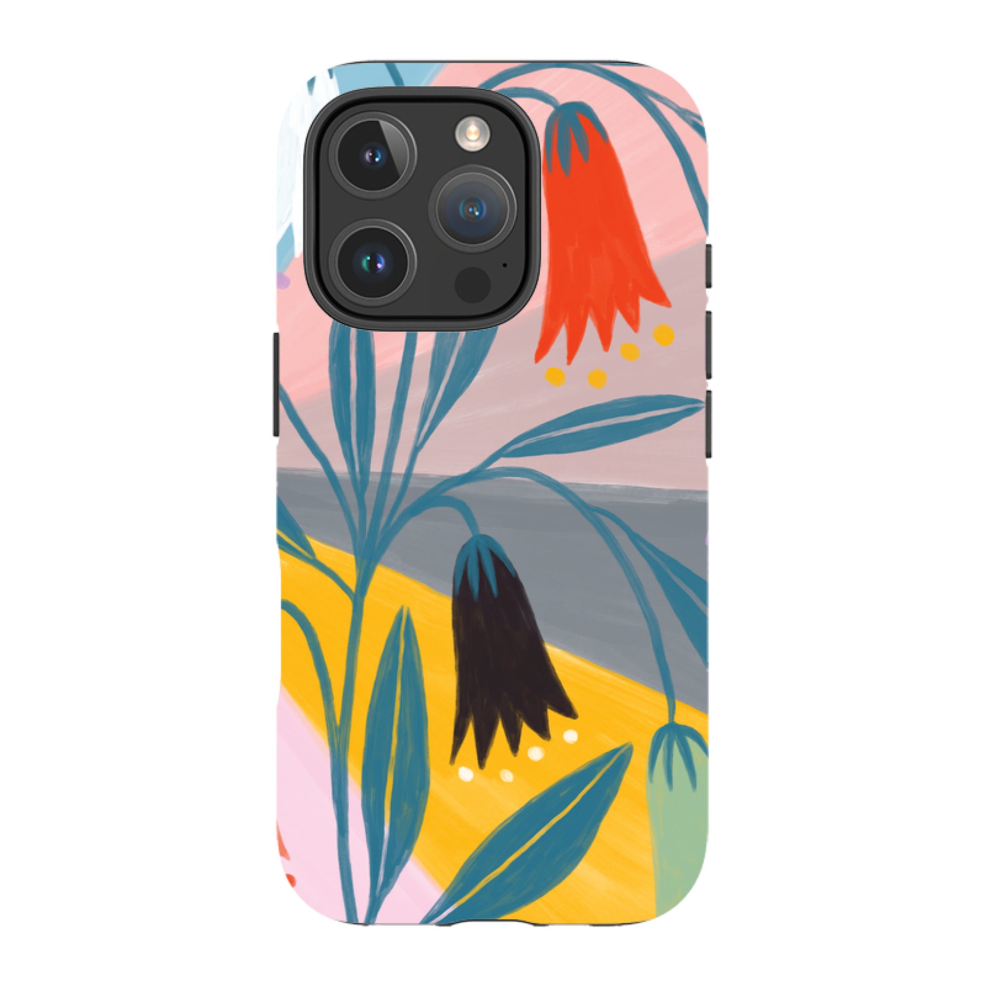 iPhone Tough Case - Bell Flowers By Lee Foster Wilson