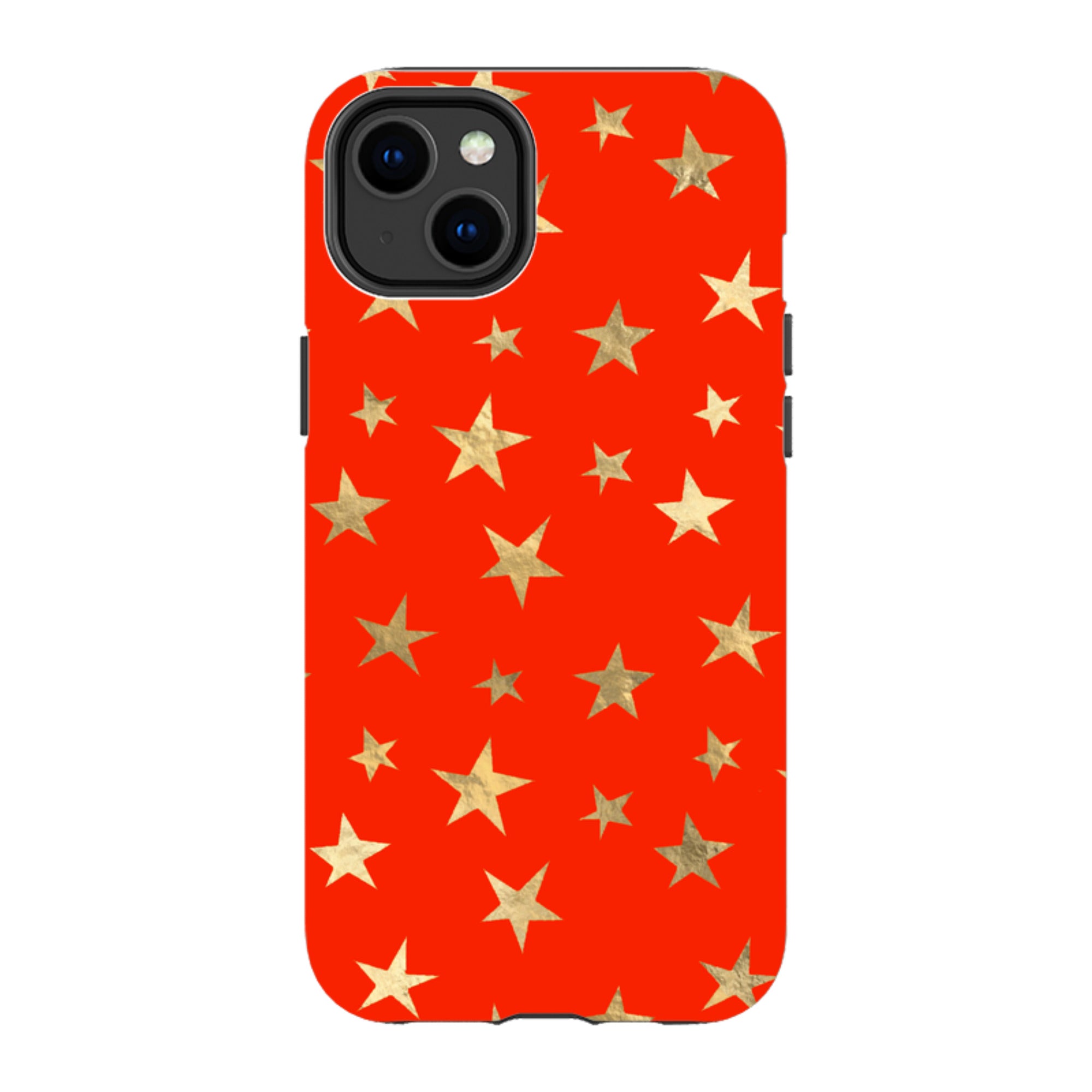 iPhone Tough Case - Red and Gold Stars