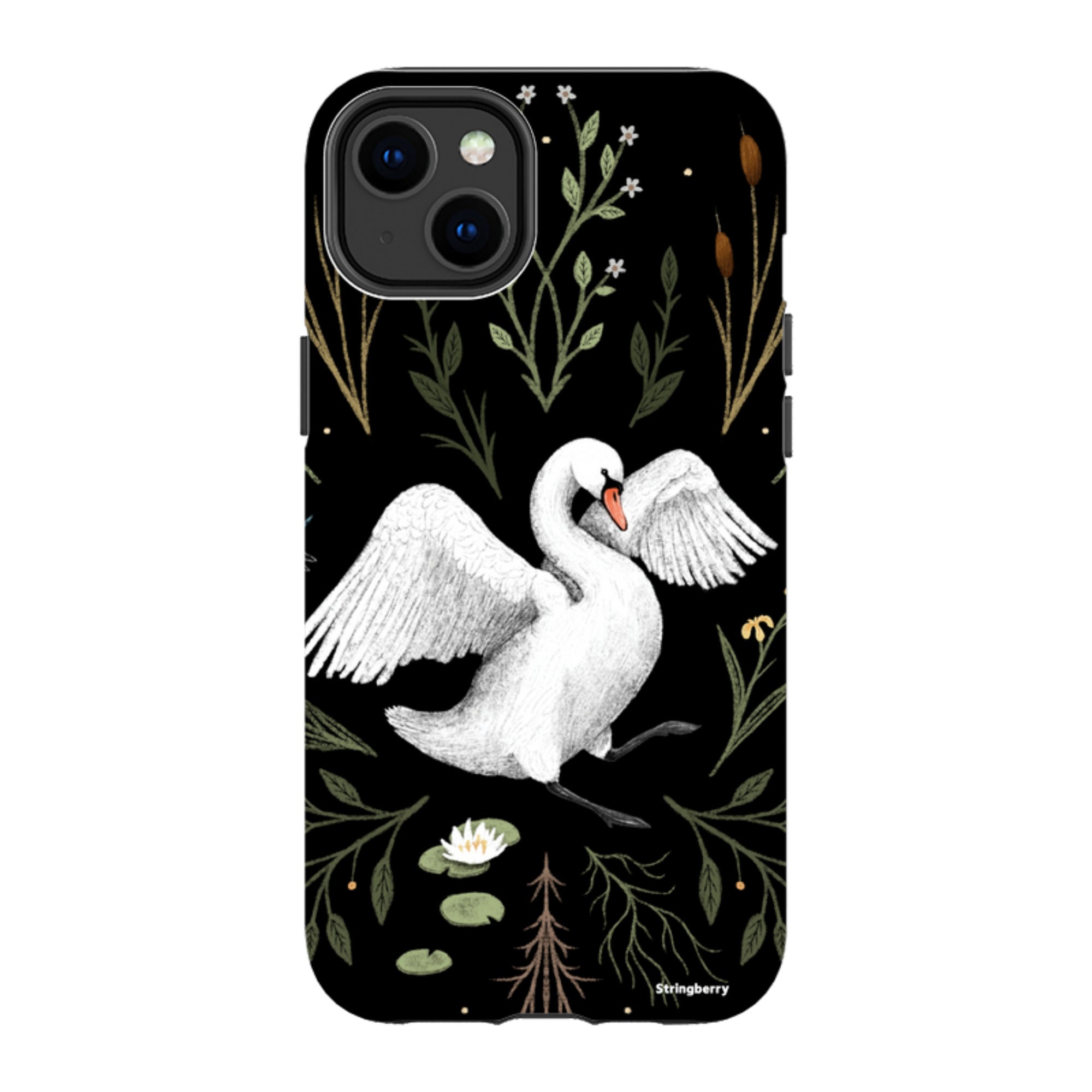 iPhone Tough Case - Swan By Anna Stead