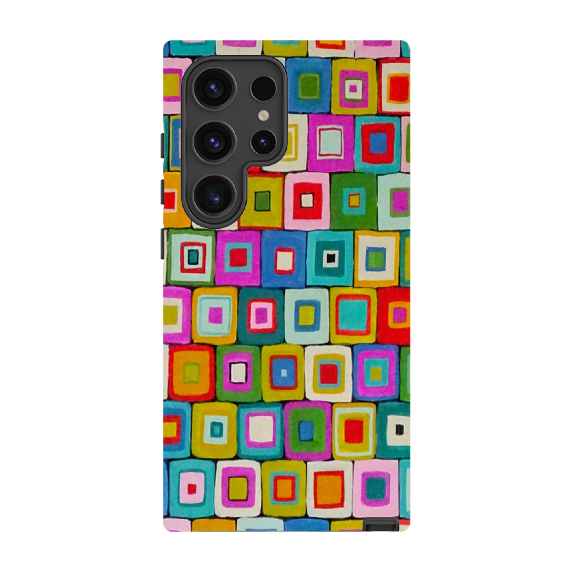 Samsung Tough Case - Atelier Blanket Squares Bright By Sarah Campbell