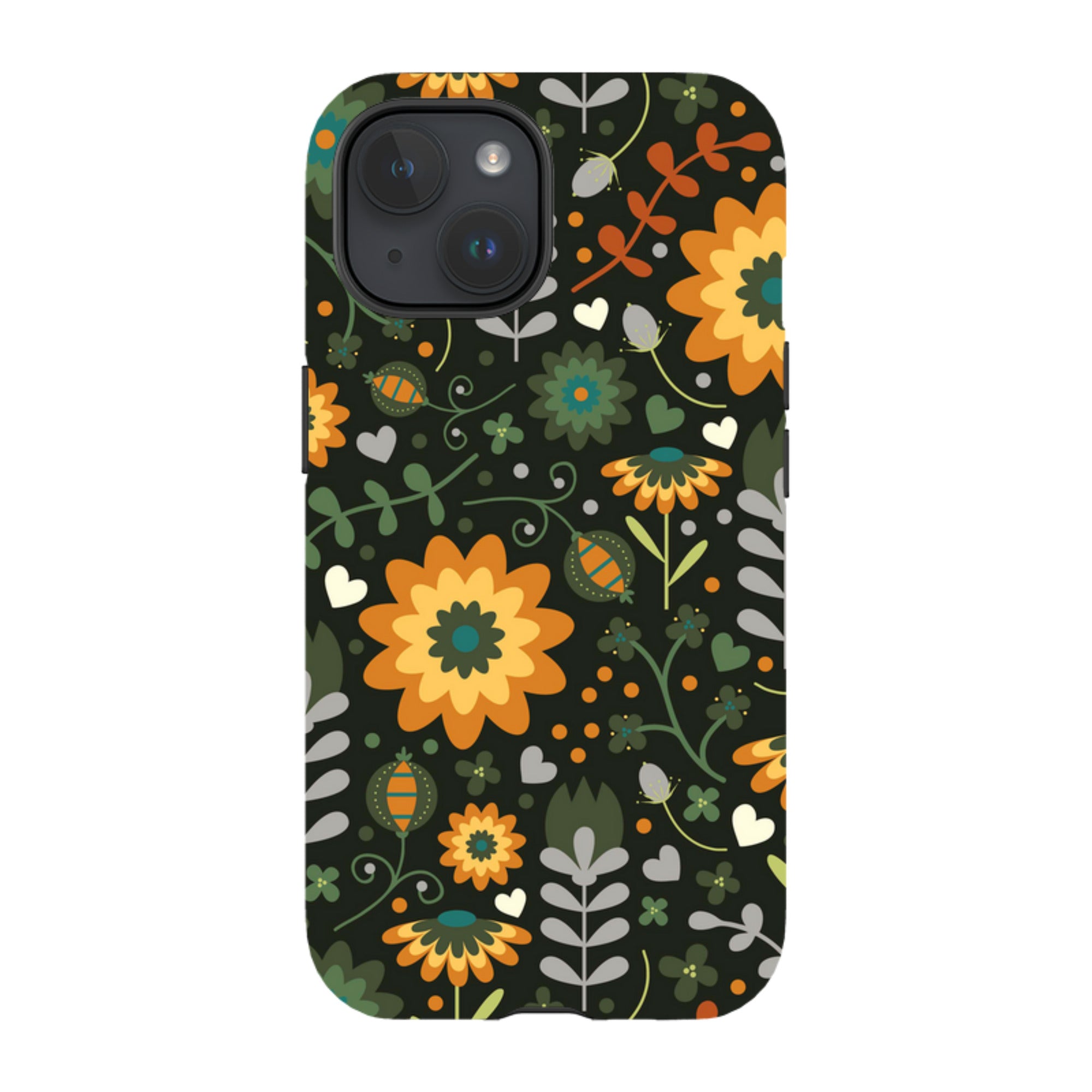 iPhone Tough Case - Dark Floral By Suzy Taylor