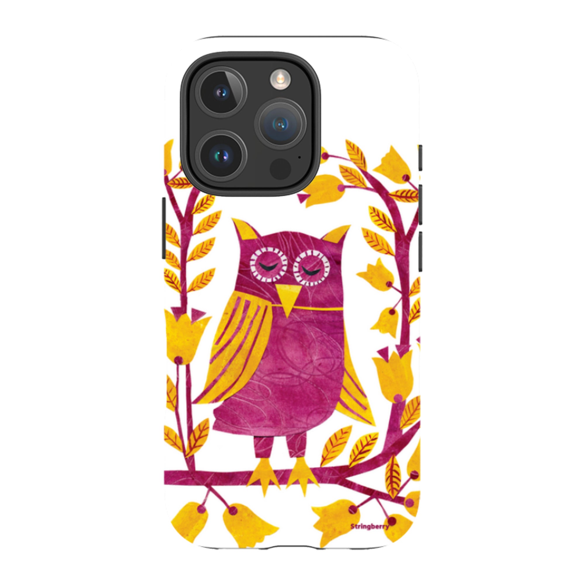 iPhone MagSafe Tough Case - Folk Owl By Tracey English