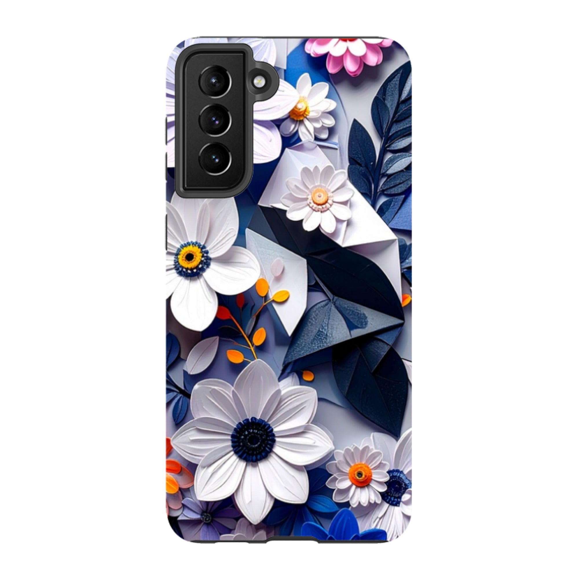 Samsung Tough Case - Summer Blue Florals