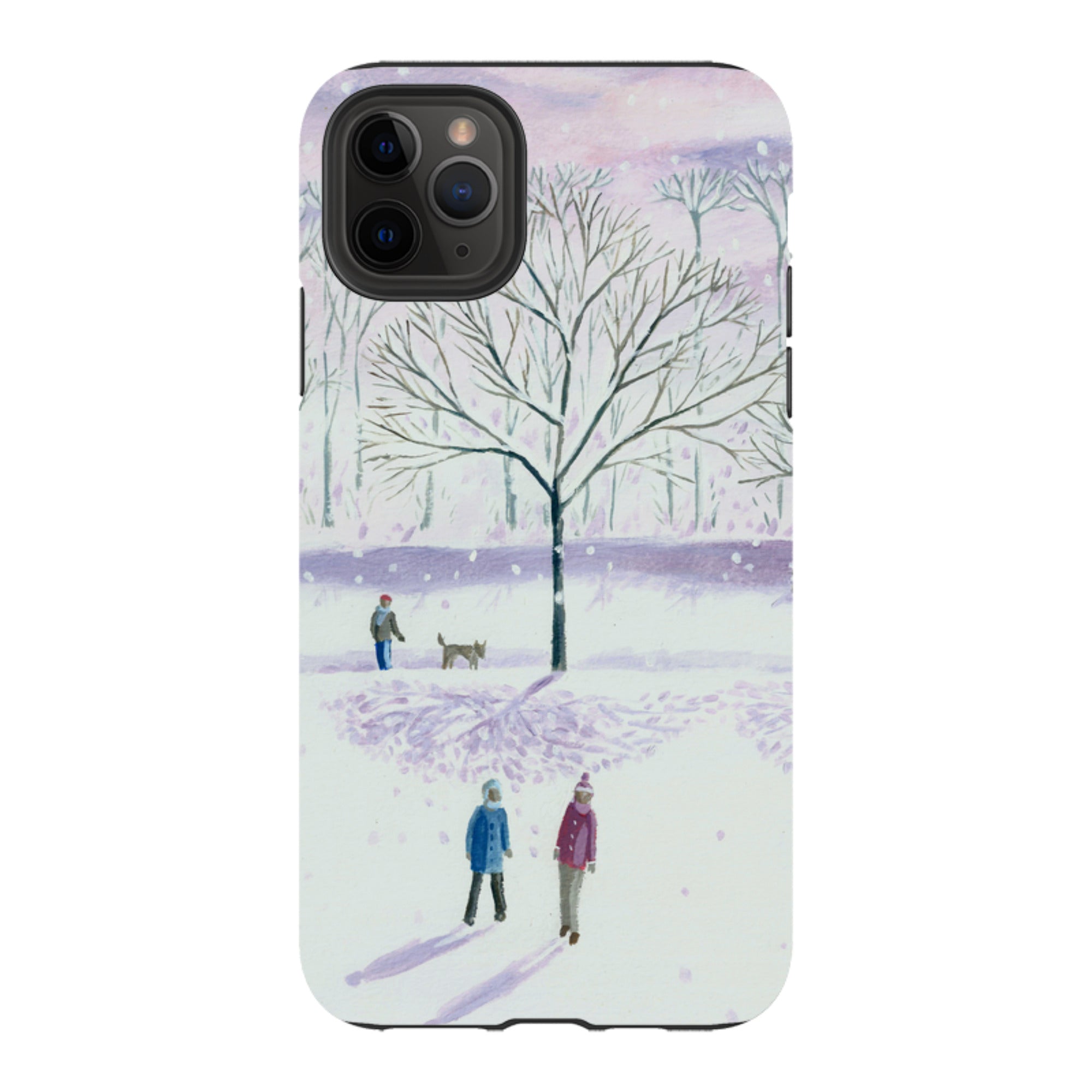 iPhone Tough Case - Xmas Park By Mary Stubberfield
