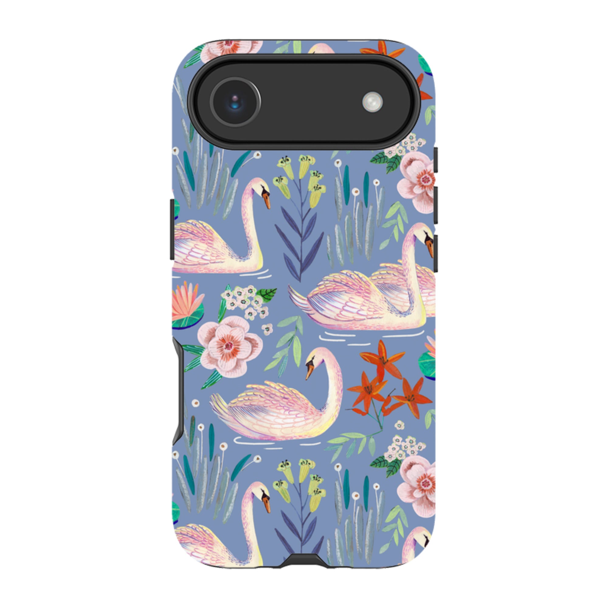 iPhone MagSafe Tough Case -  Swan Pattern By Caroline Bonne Muller