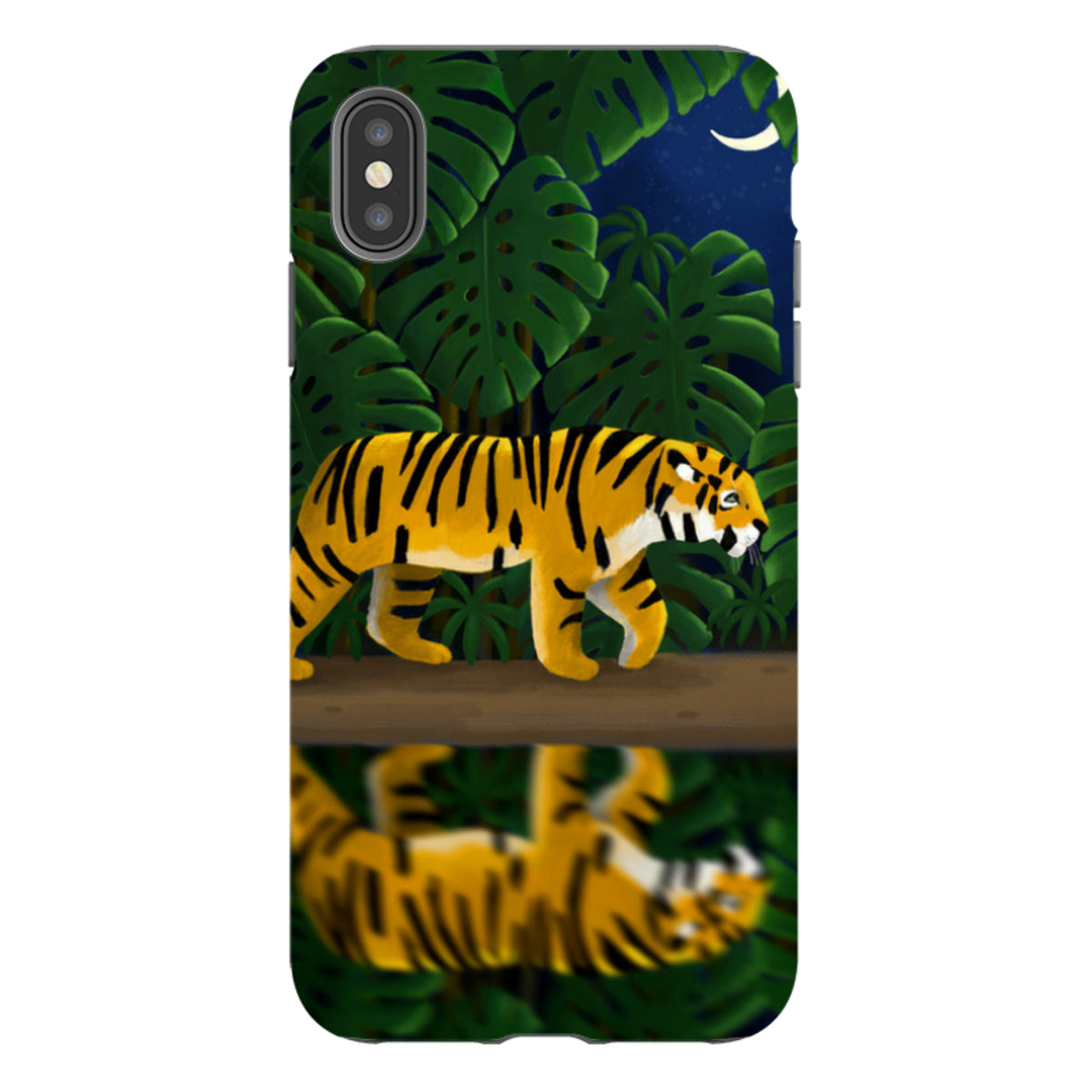 iPhone Tough Case - Tiger Night By Bex Parkin