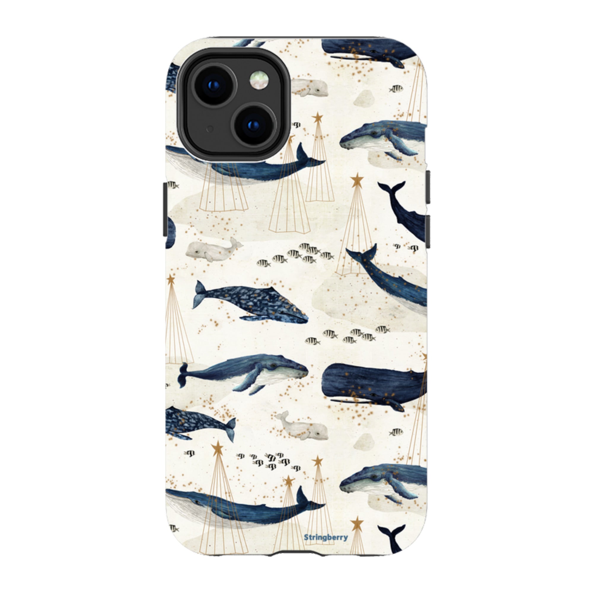 iPhone Tough Case - Christmas Whale III By Katherine Quinn
