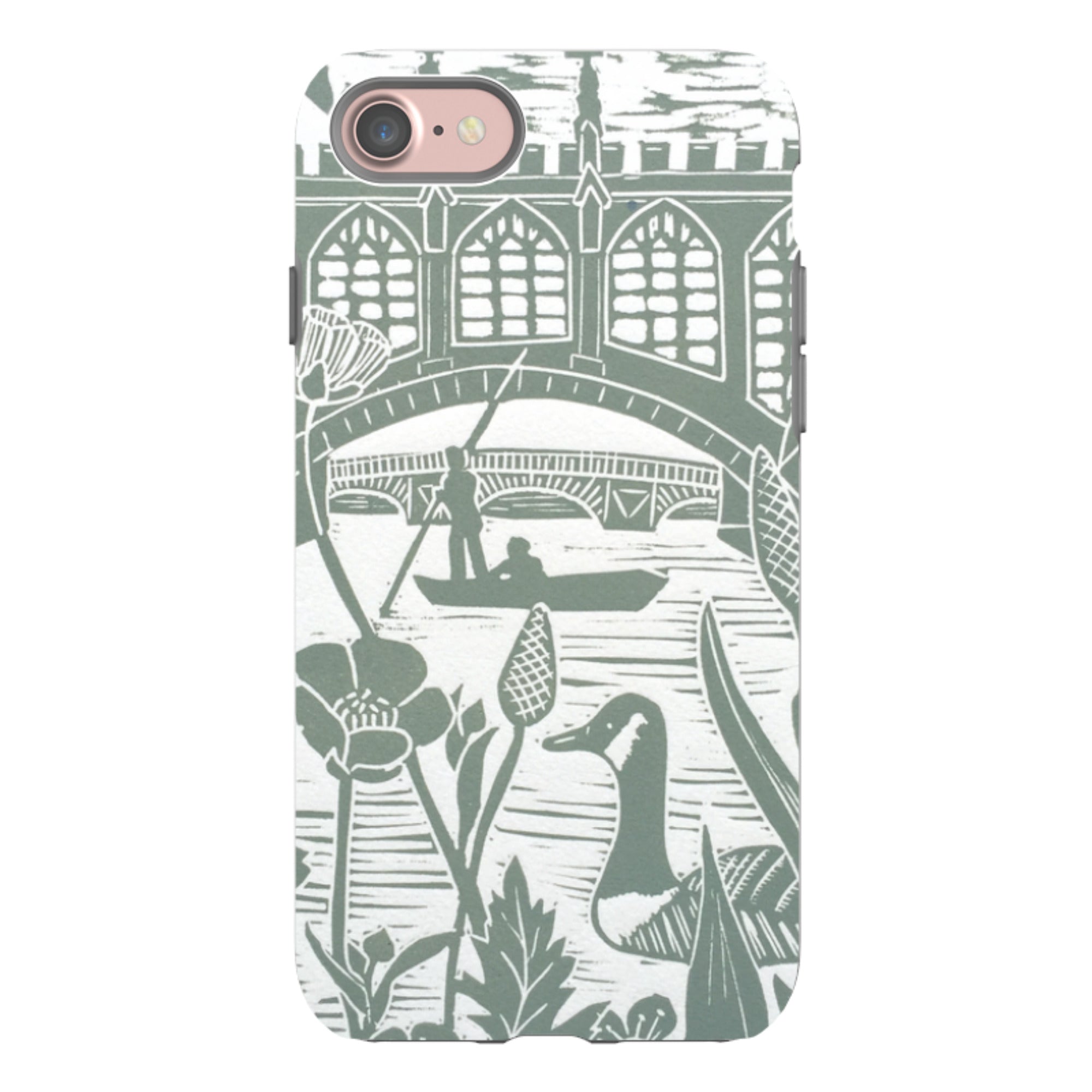 iPhone Tough Case - Punting At Cambridge By Kate Heiss