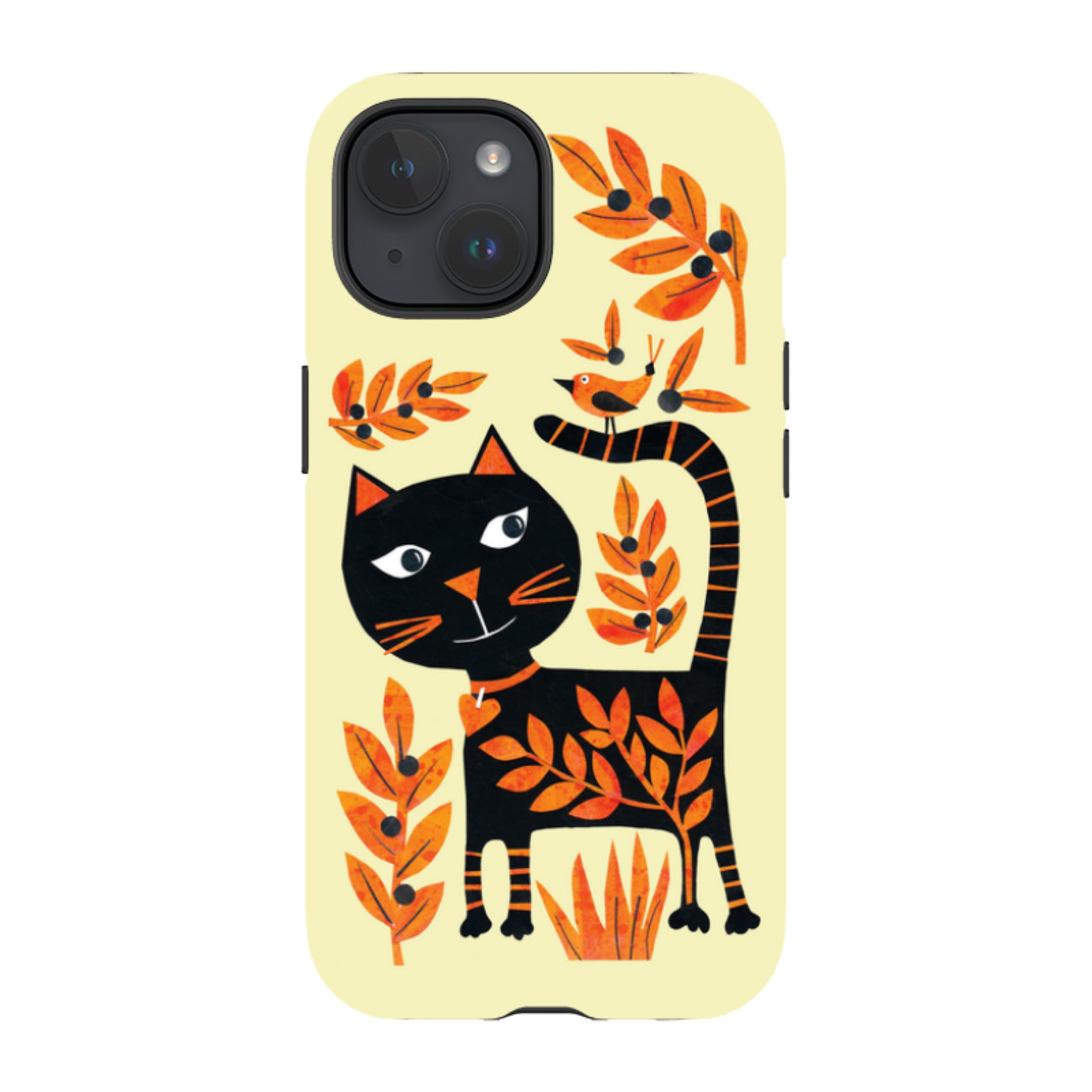 iPhone Tough Case - Halloween Folk Cat By Tracey English