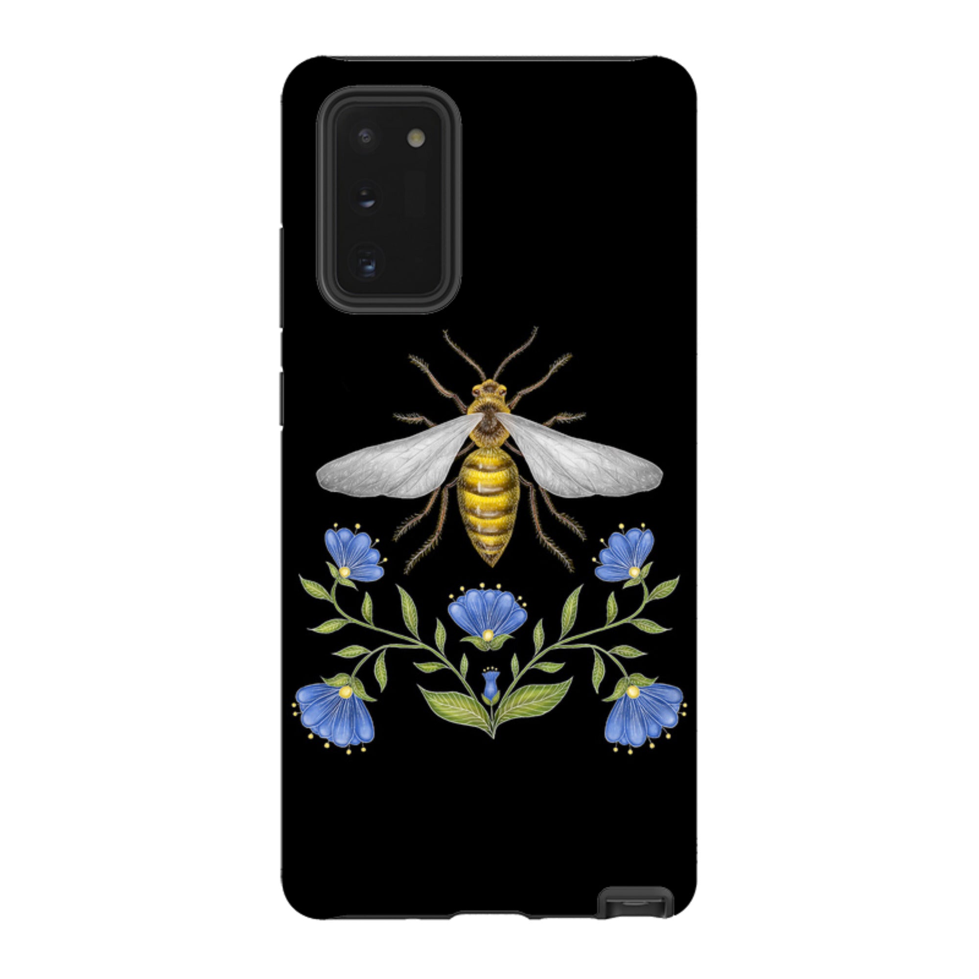 Samsung Tough Case - Wings Of Freedom Black By Catherine Rowe