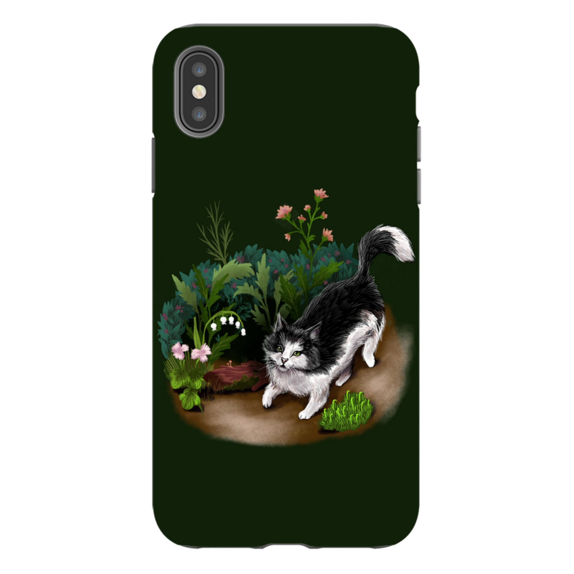 iPhone Tough Case - Munchkin Cat By Anna Stead