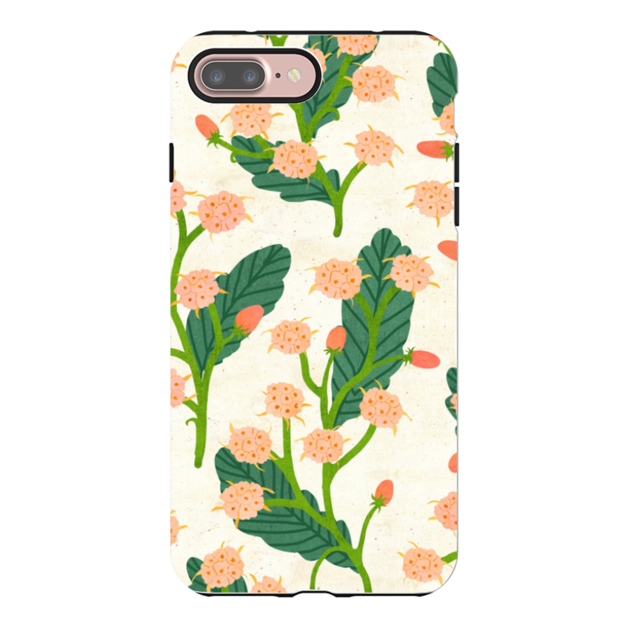 iPhone Tough Case - Summer Seeds Cream By Katherine Quinn