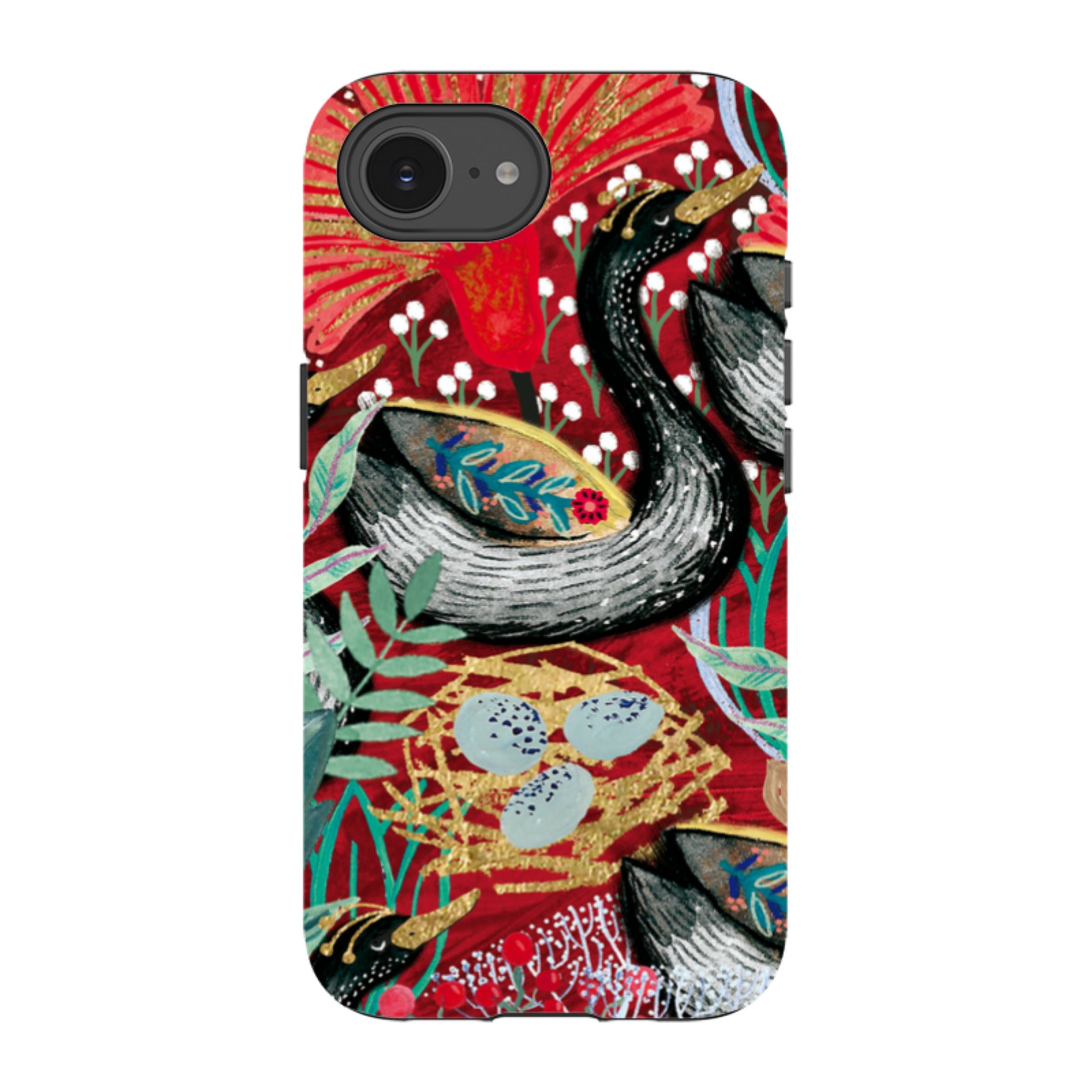 iPhone Tough Case - Eight Geese A Laying By Emma Frances Grant