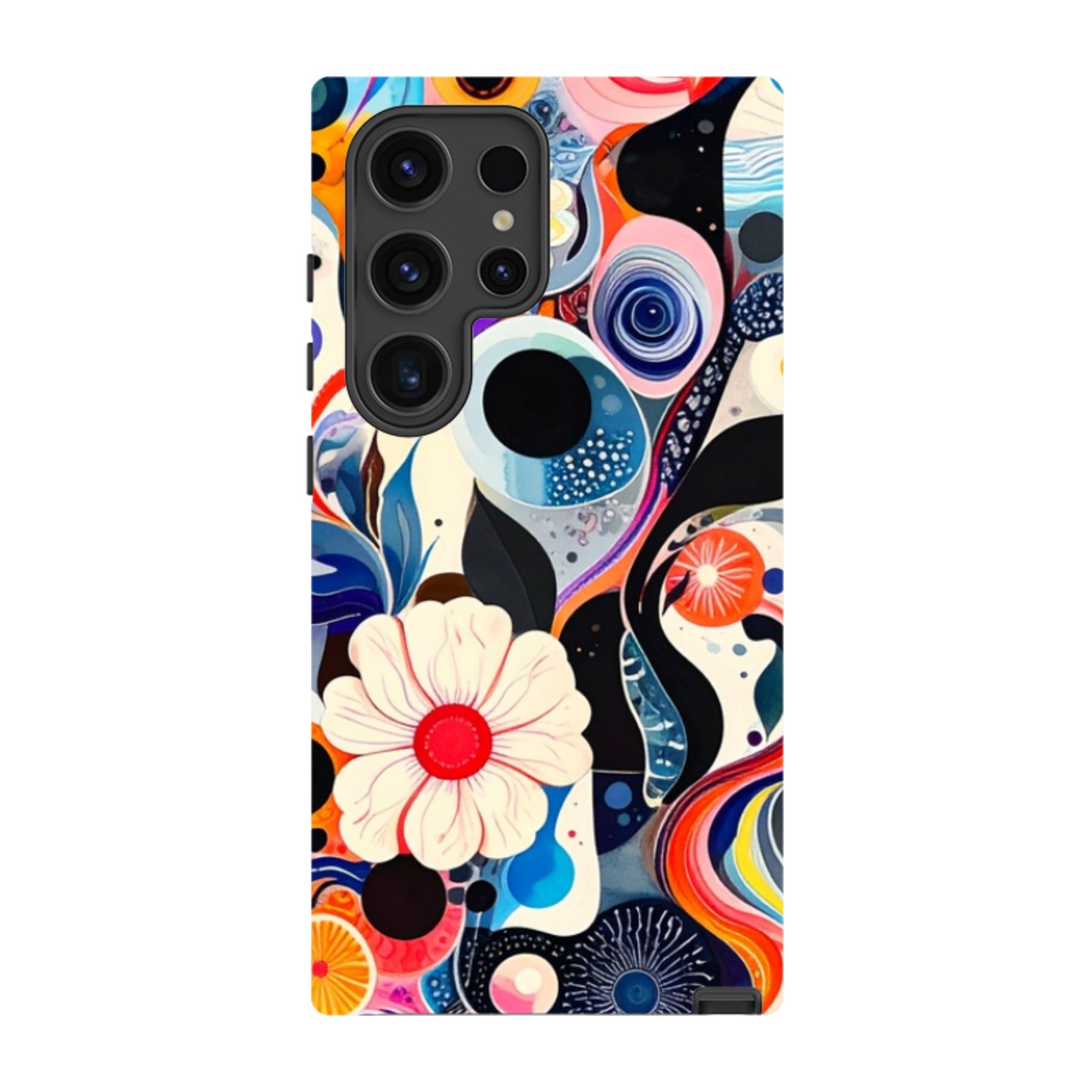 Samsung Tough Case - Floral Marble