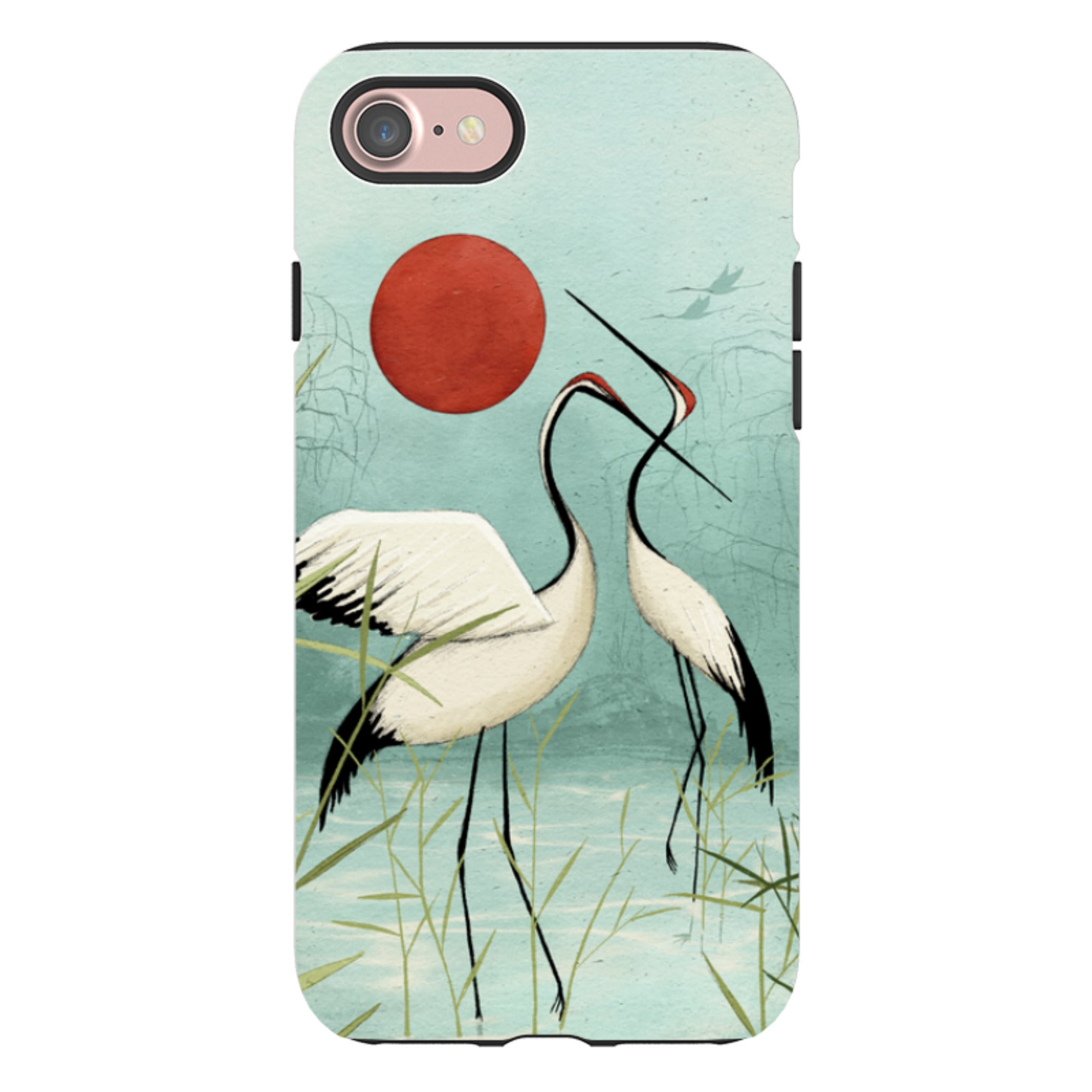 iPhone Tough Case - Cranes By Maja Lindberg