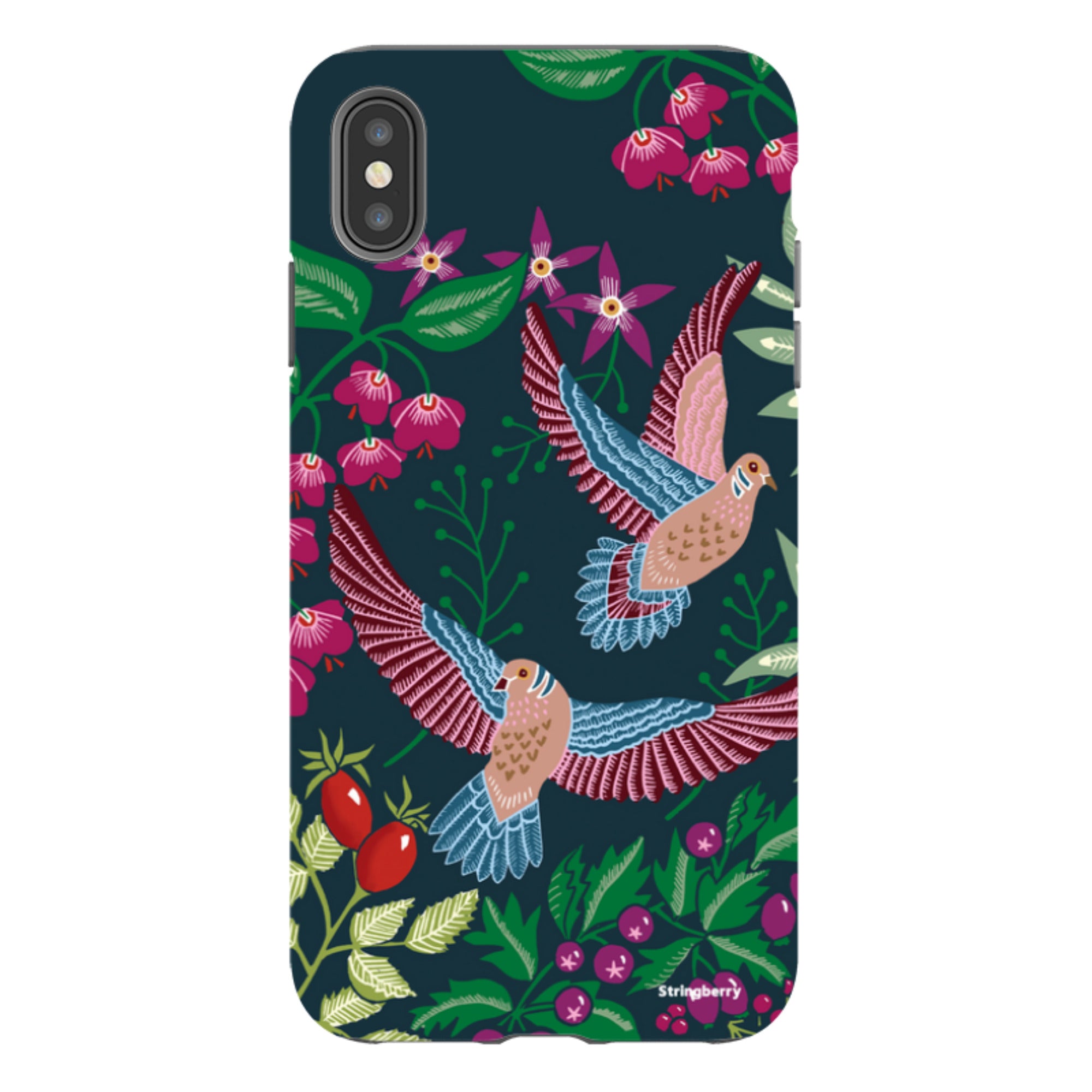 iPhone Tough Case - Two Turtle Doves By Kate Heiss