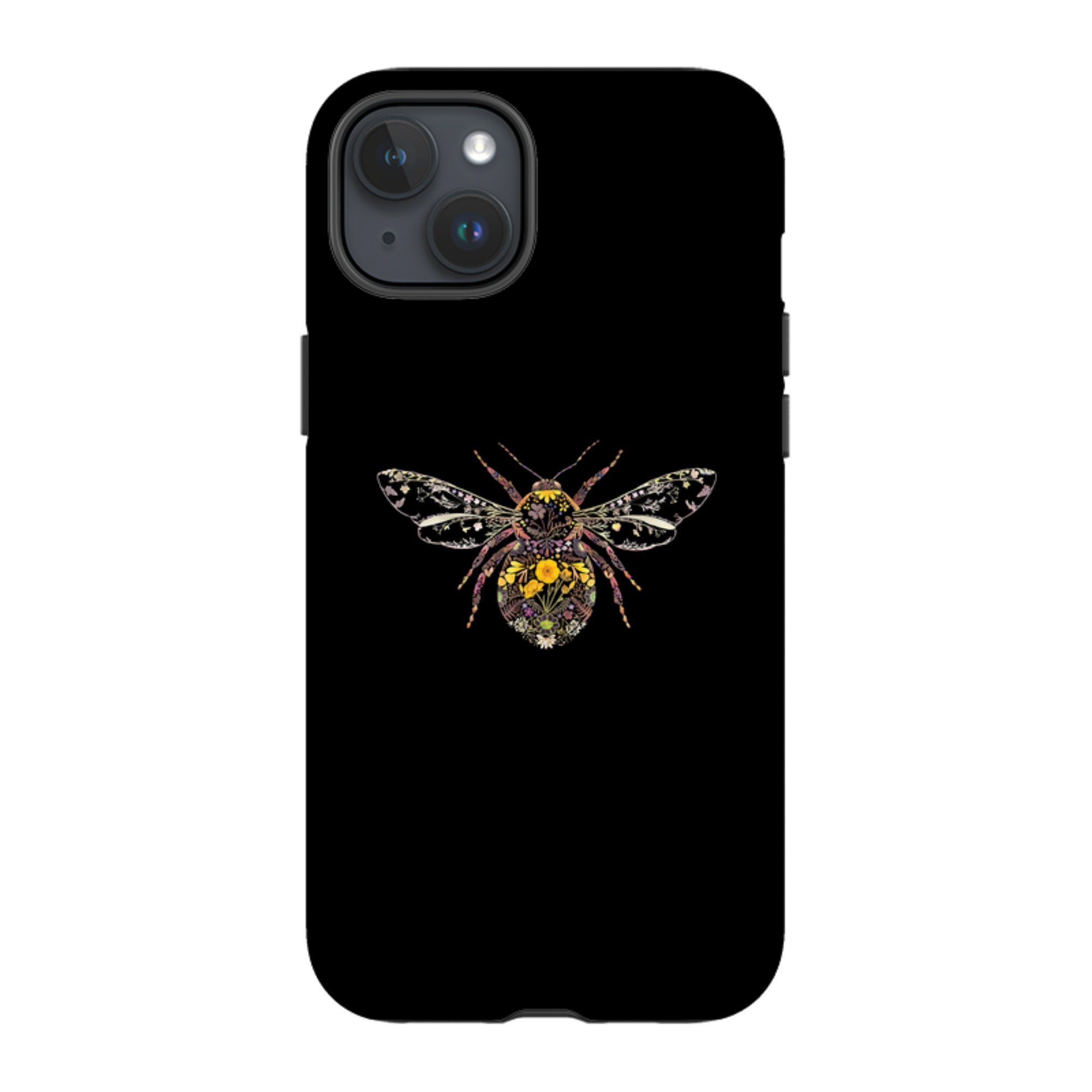 iPhone MagSafe Tough Case -  Floral Bumble Bee By Helen Ahpornsiri
